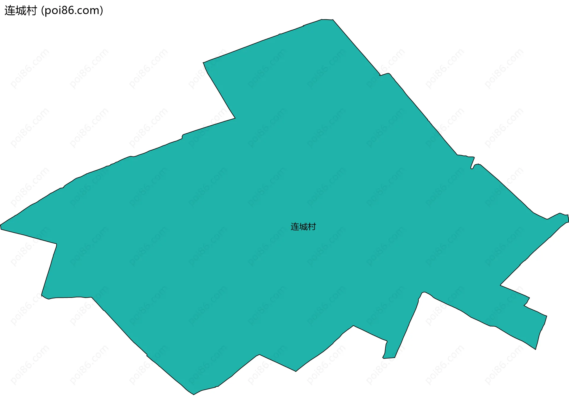 连城村边界地图