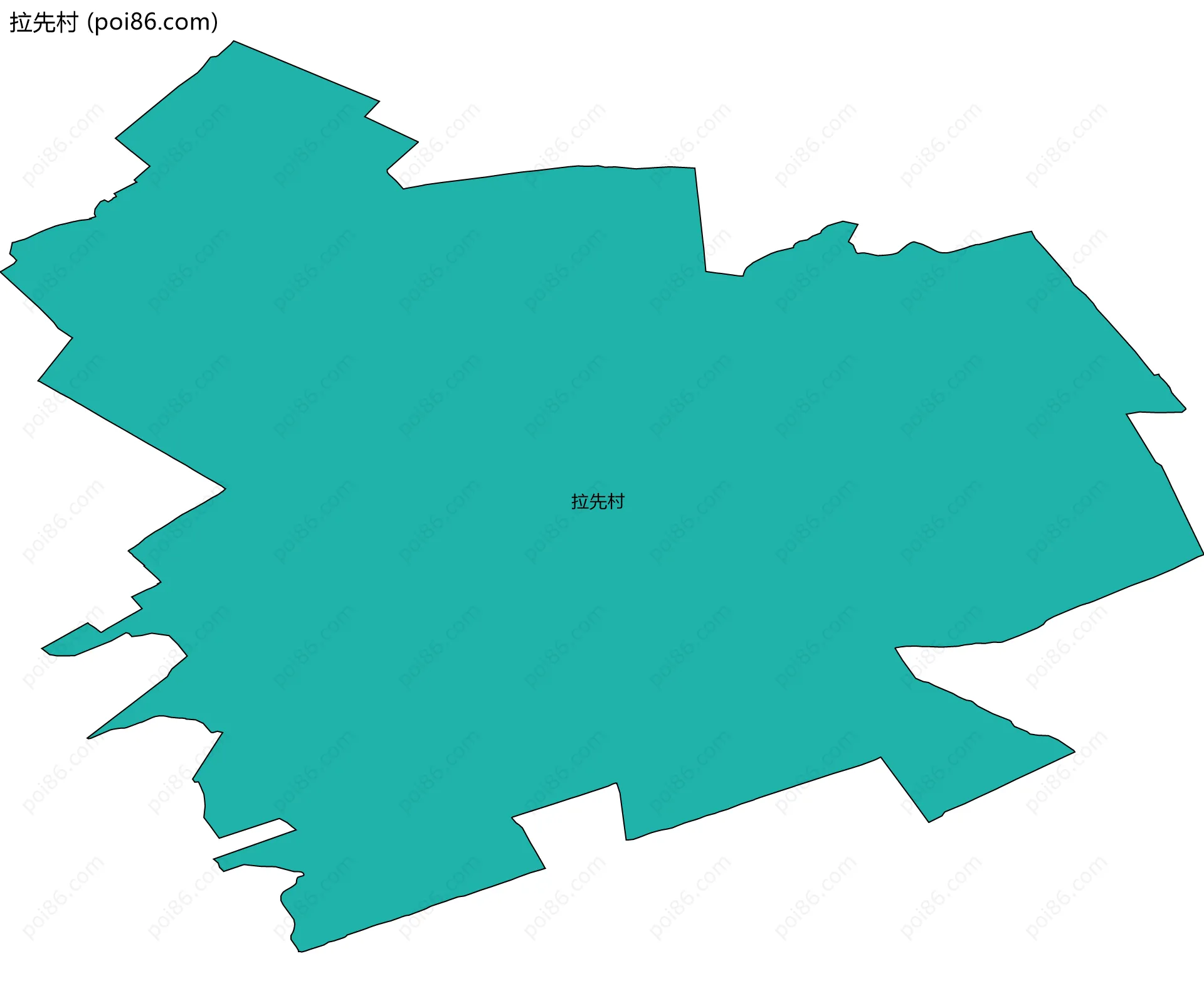 拉先村边界地图