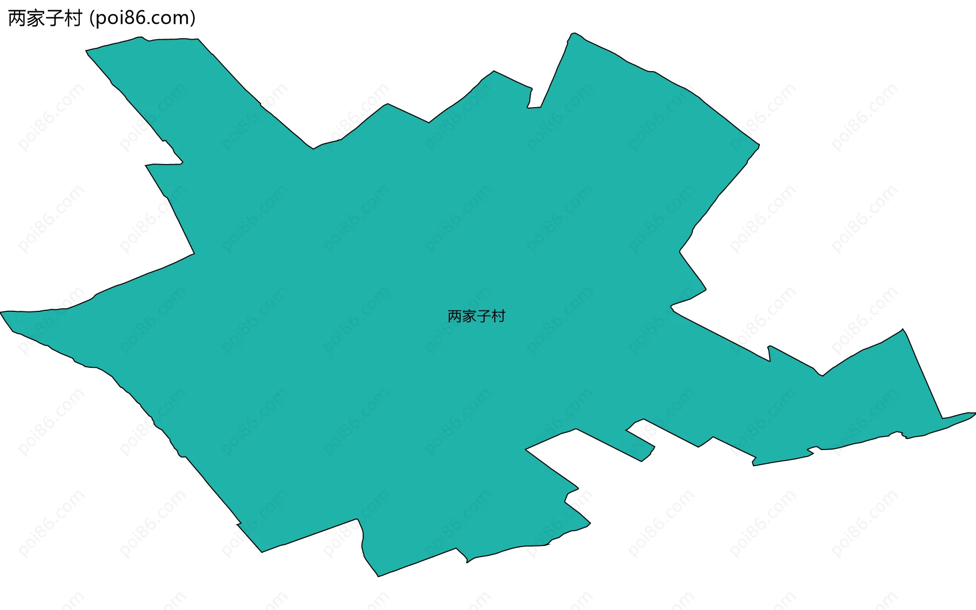 两家子村边界地图