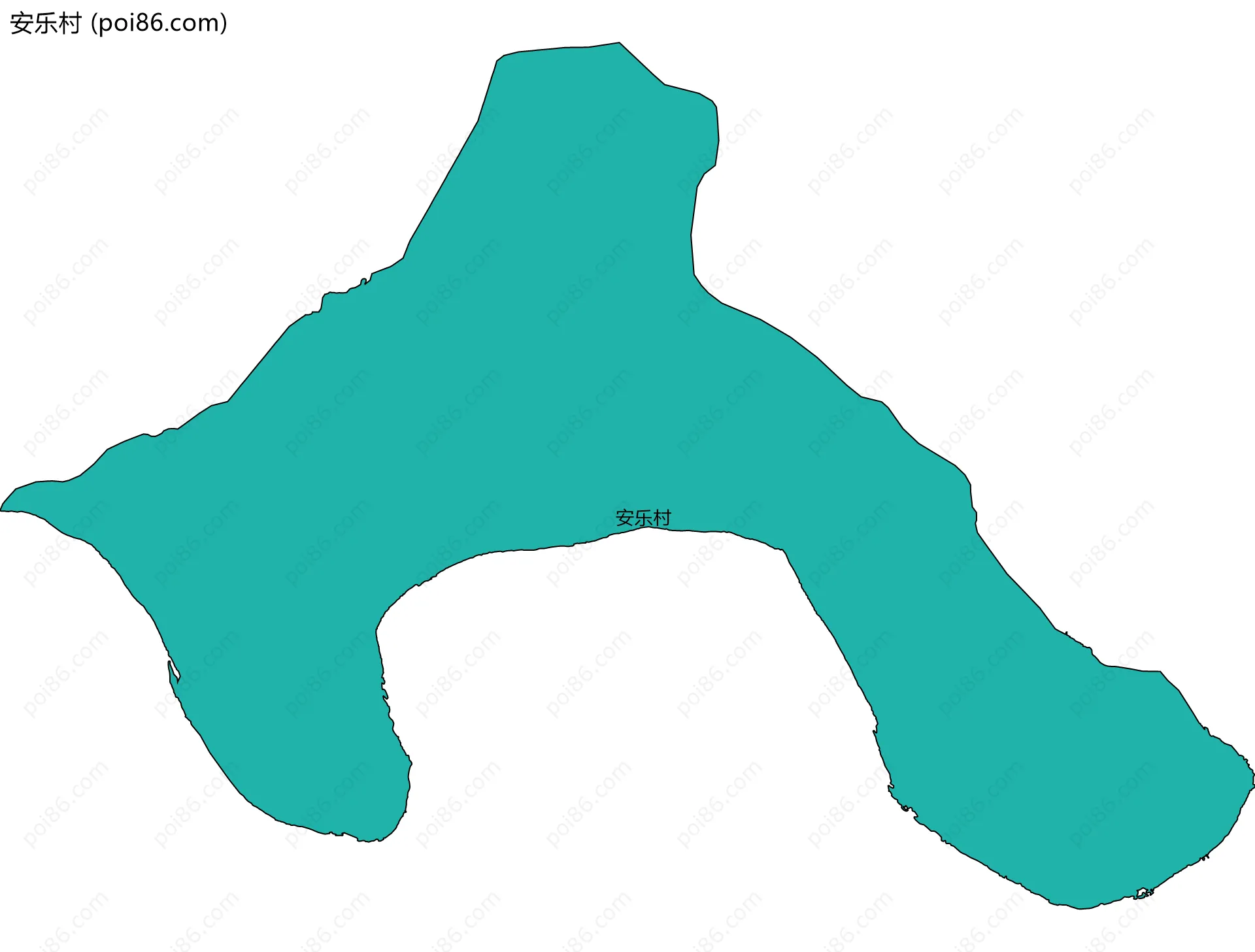 安乐村边界地图