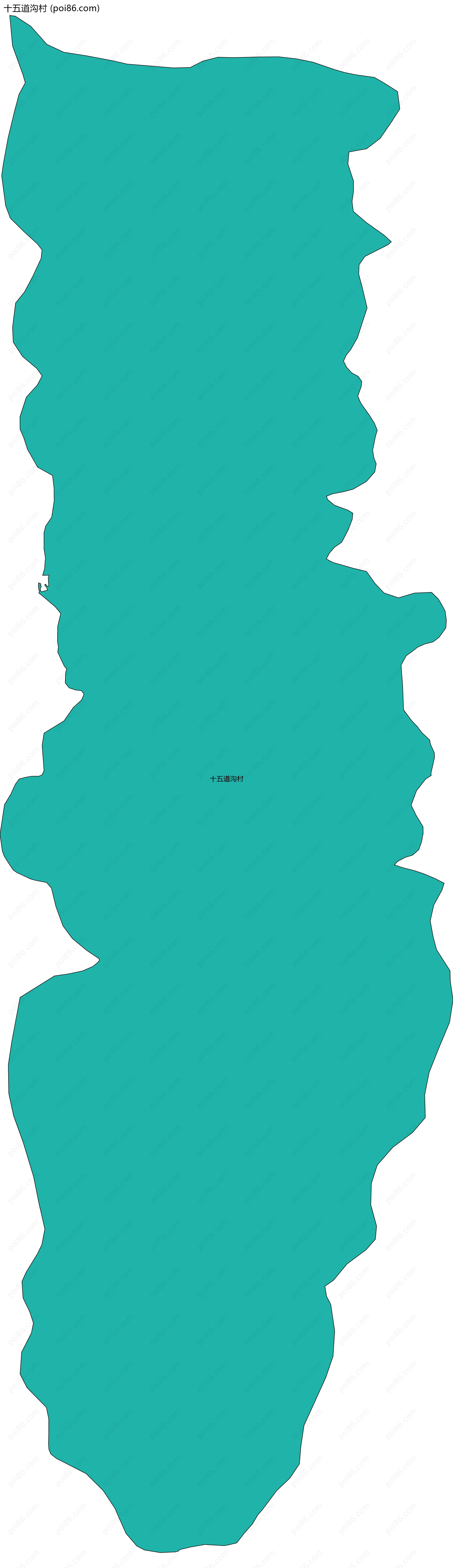 十五道沟村边界地图
