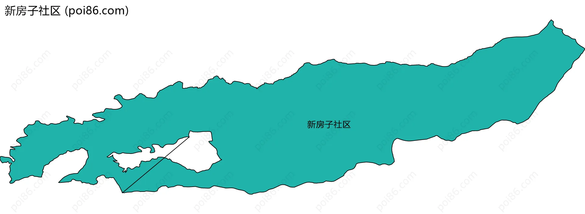 新房子社区边界地图