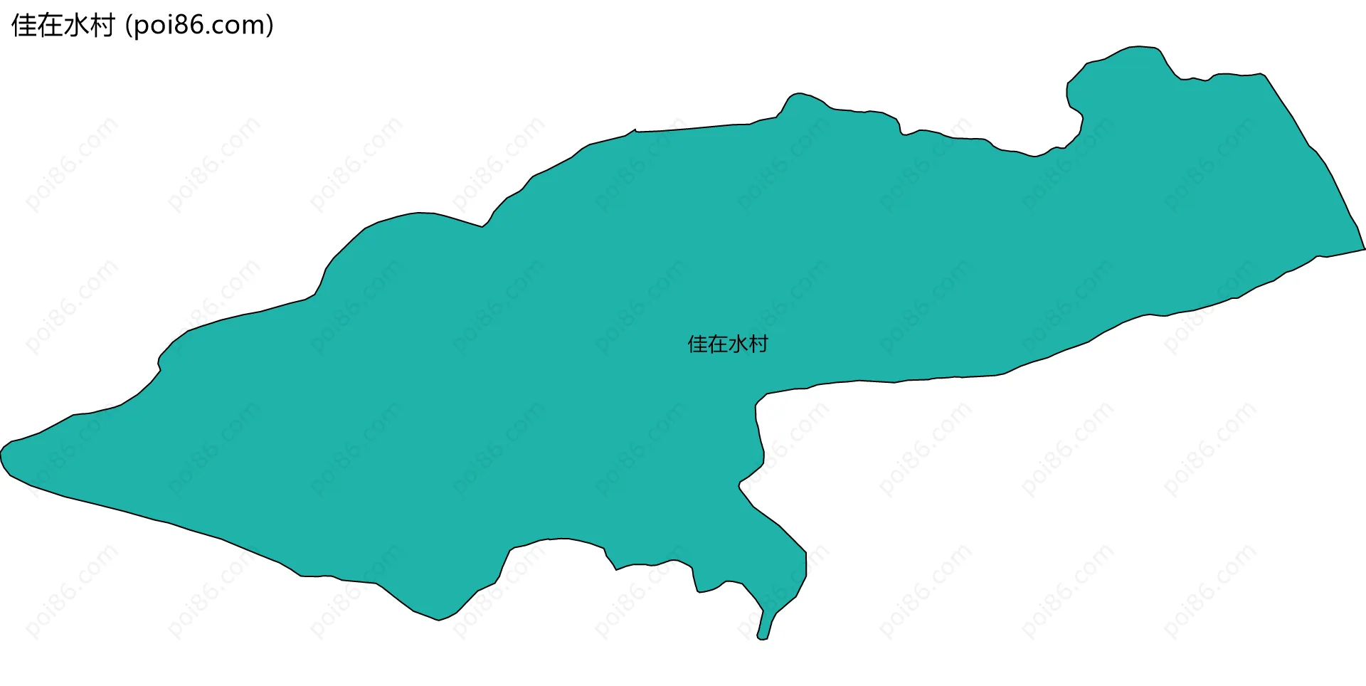 佳在水村边界地图