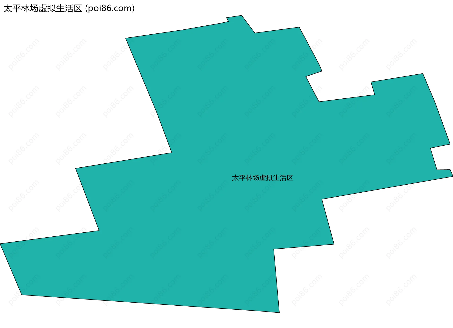 太平林场虚拟生活区边界地图
