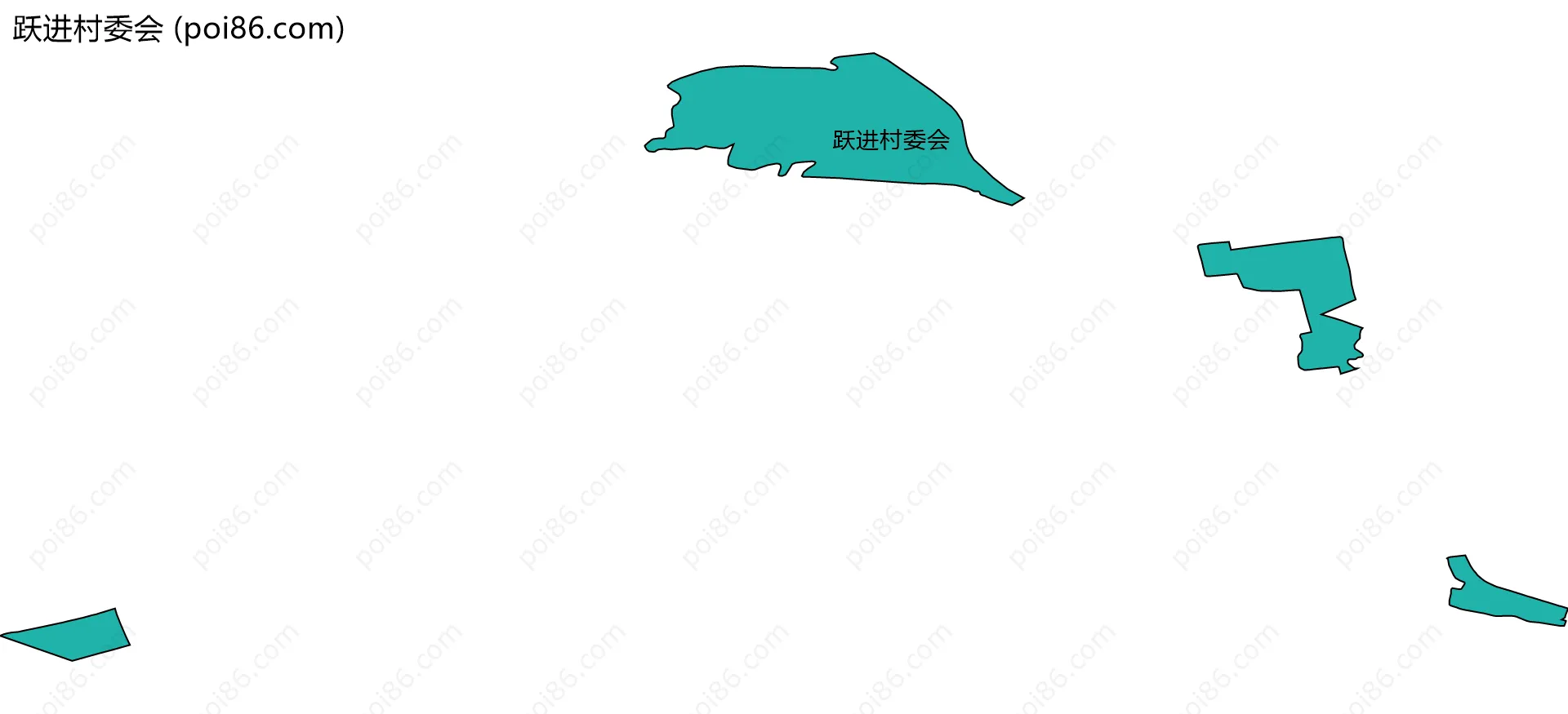 跃进村委会边界地图