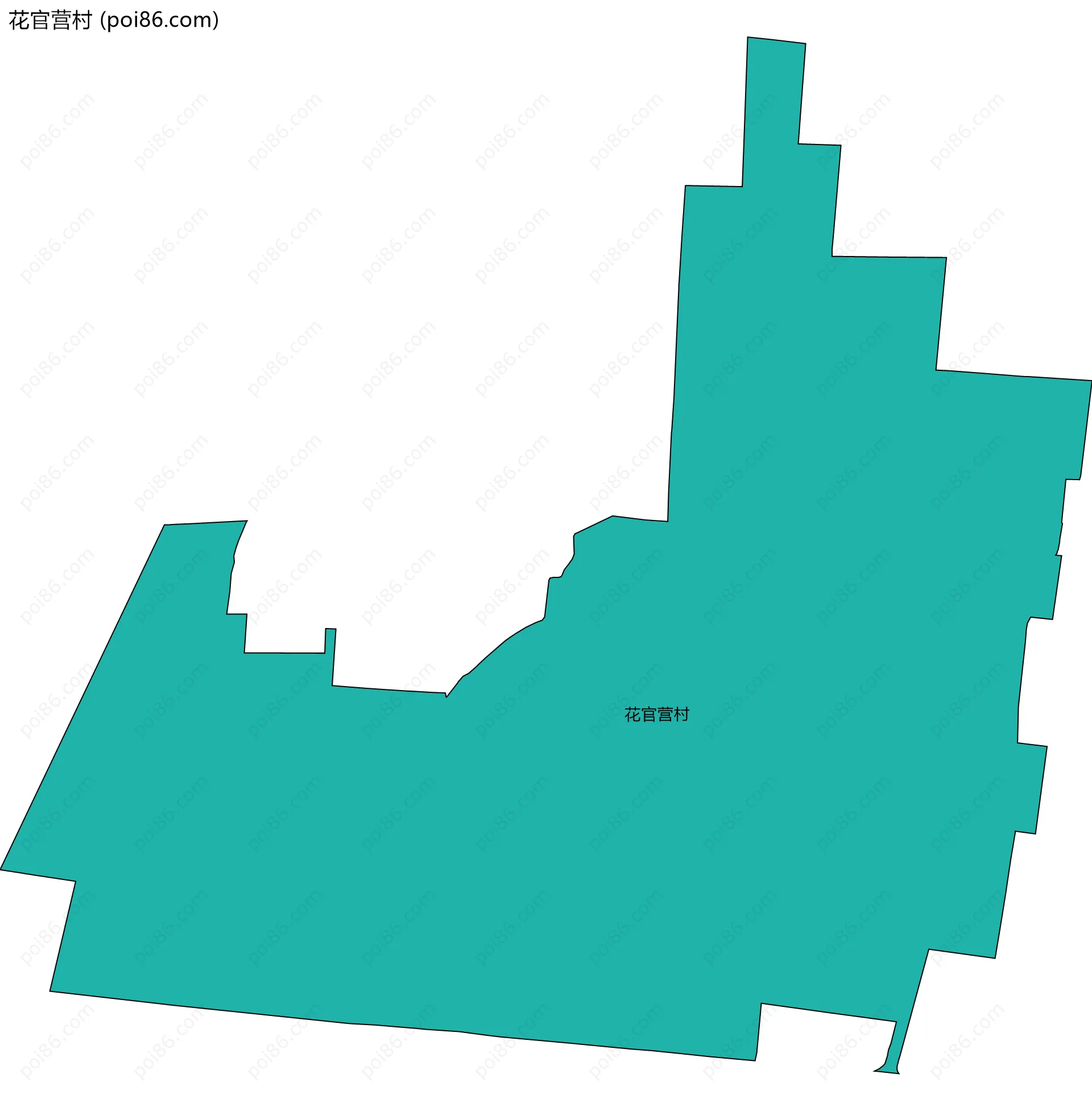 花官营村边界地图