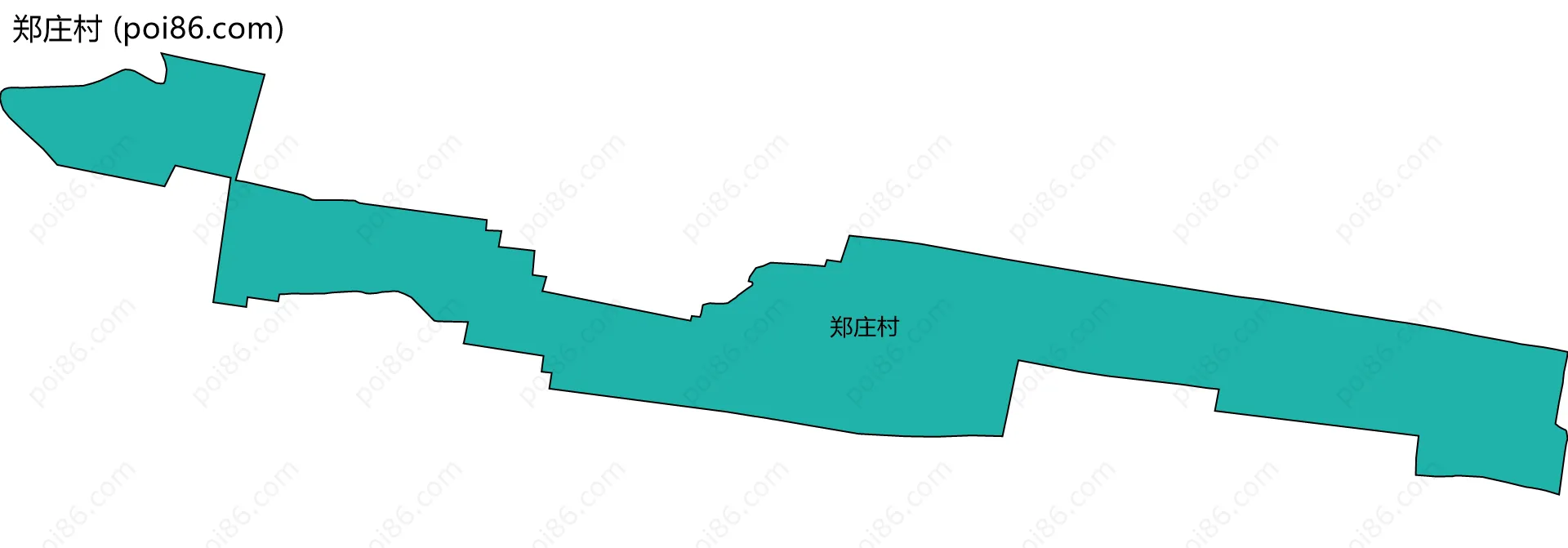 郑庄村边界地图