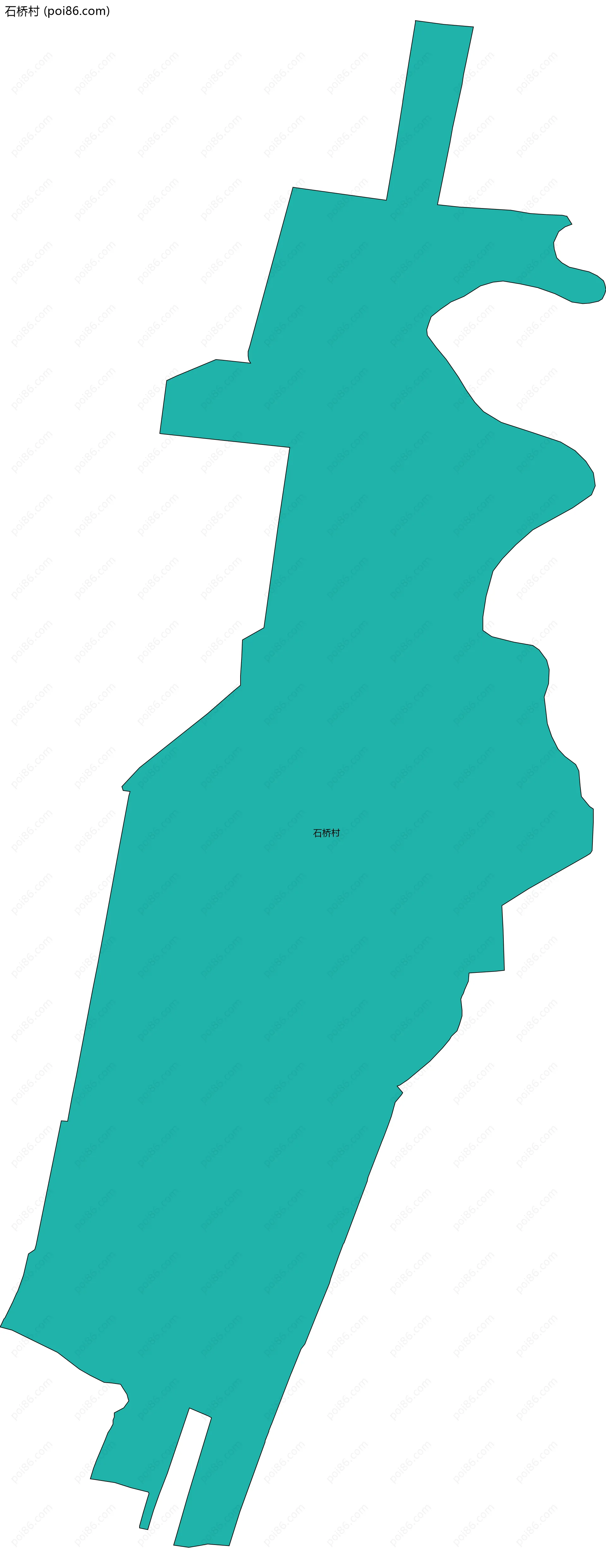 石桥村边界地图