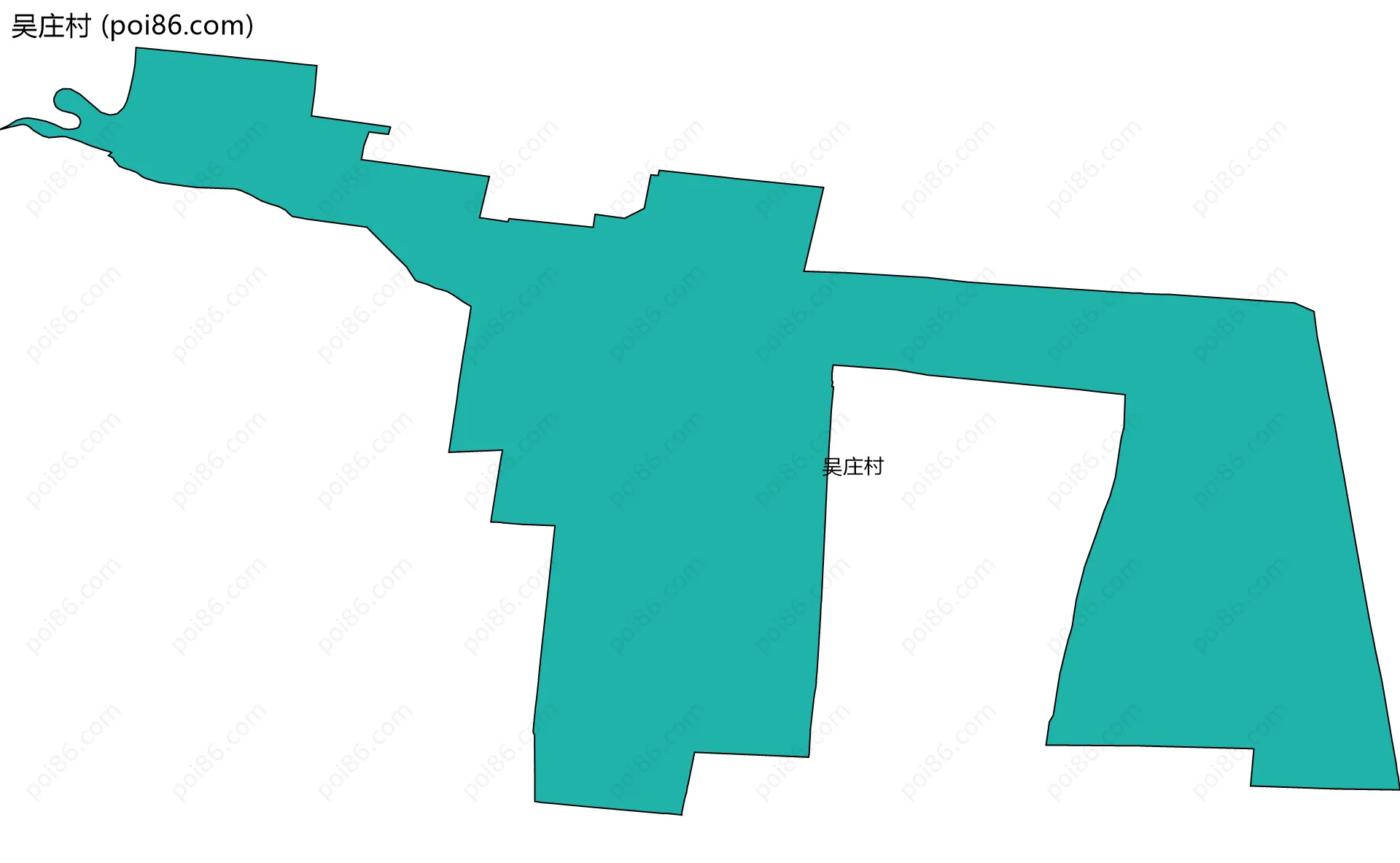 吴庄村边界地图