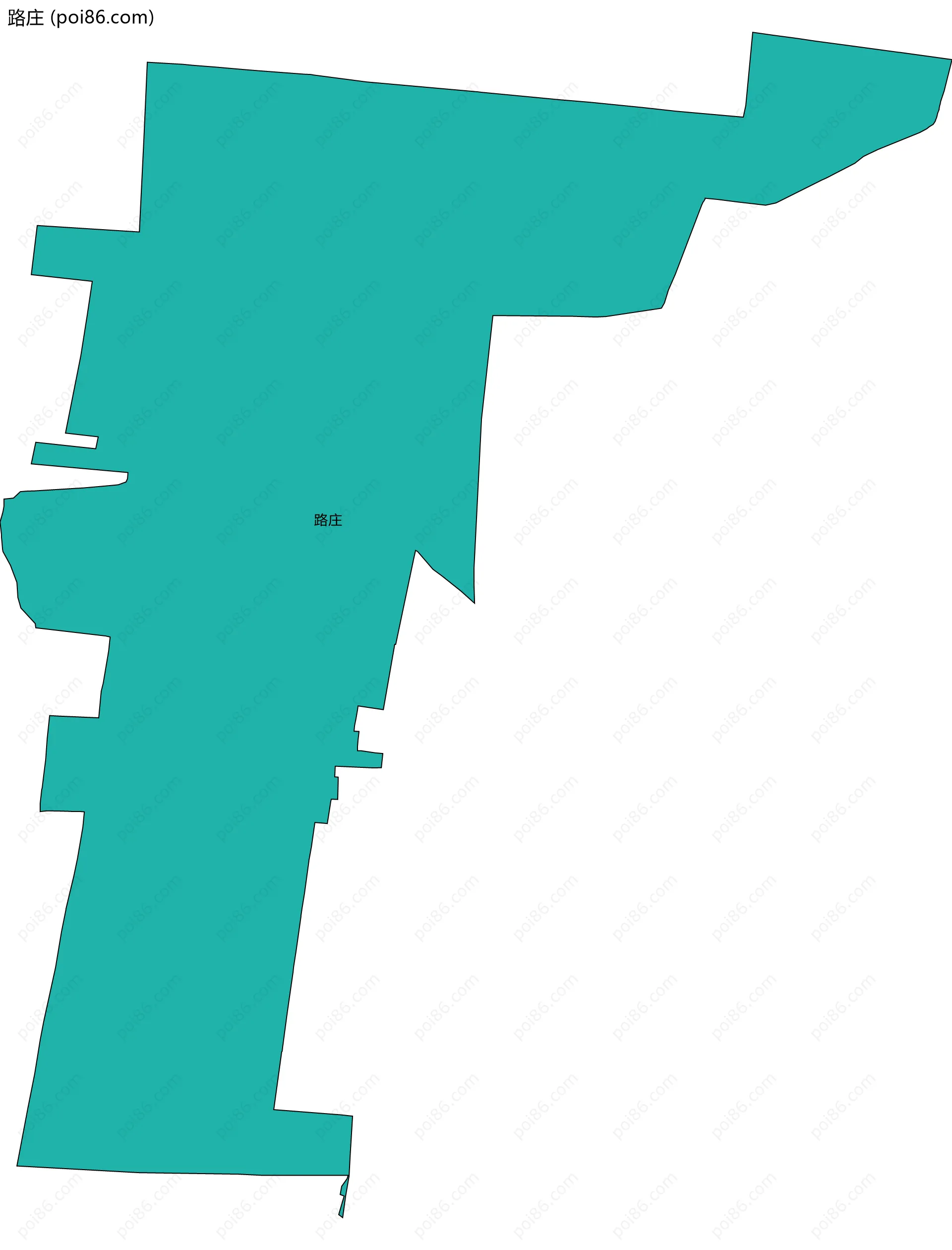 路庄边界地图