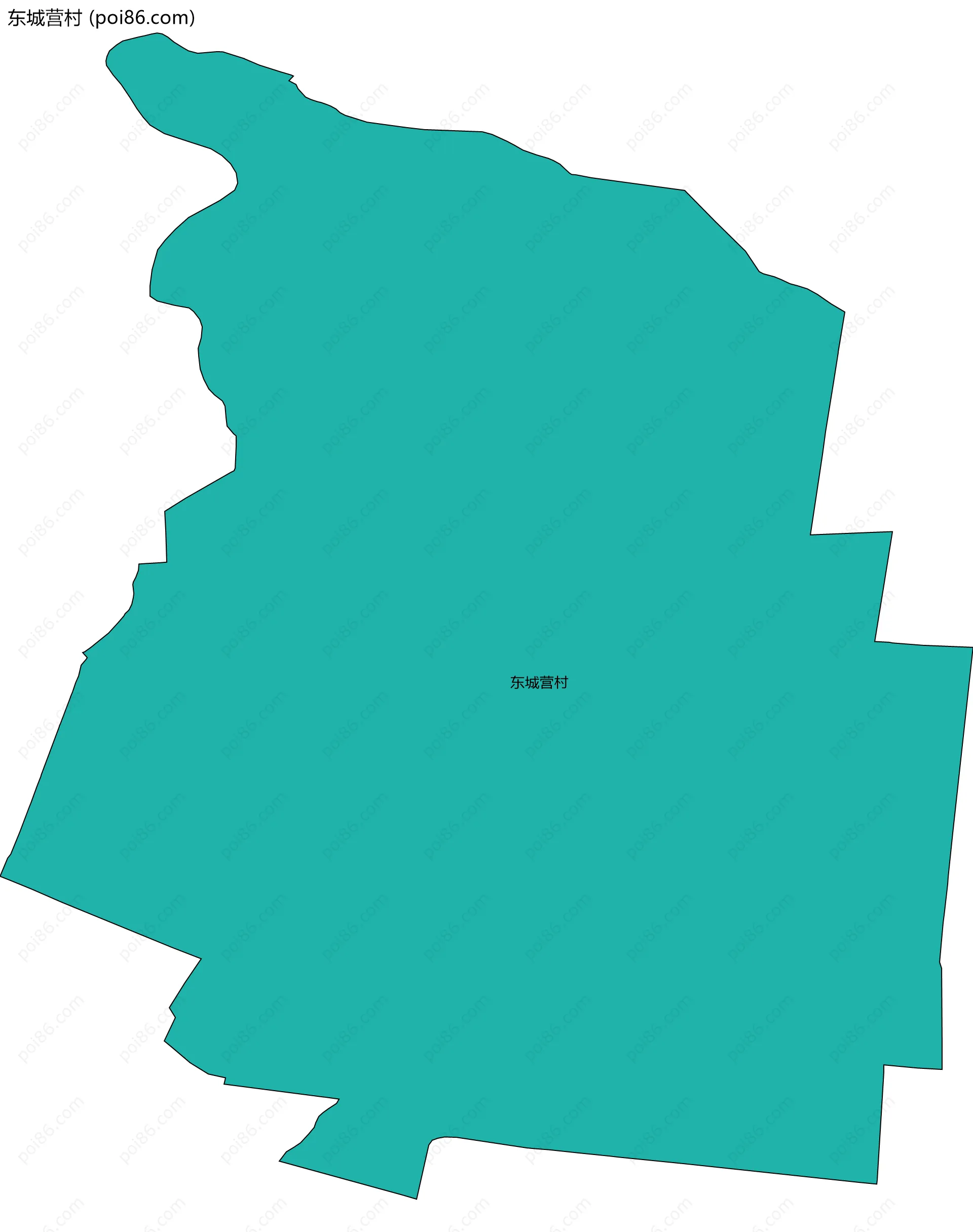 东城营村边界地图