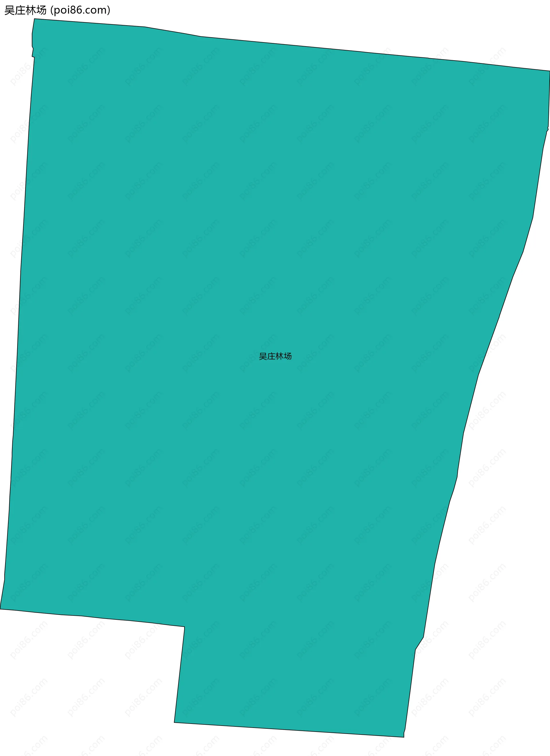 吴庄林场边界地图