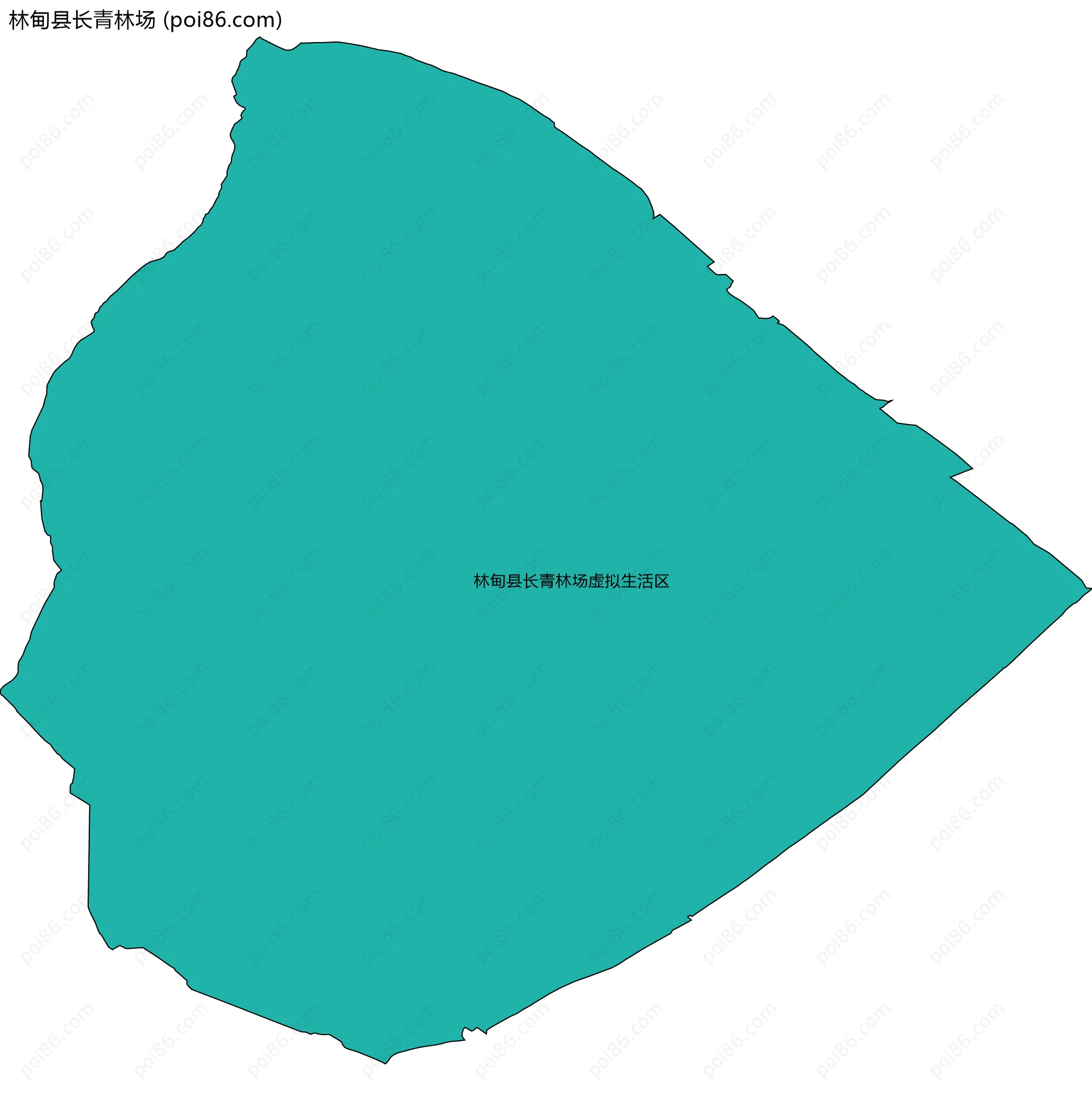 林甸县长青林场边界地图(五级行政区划)