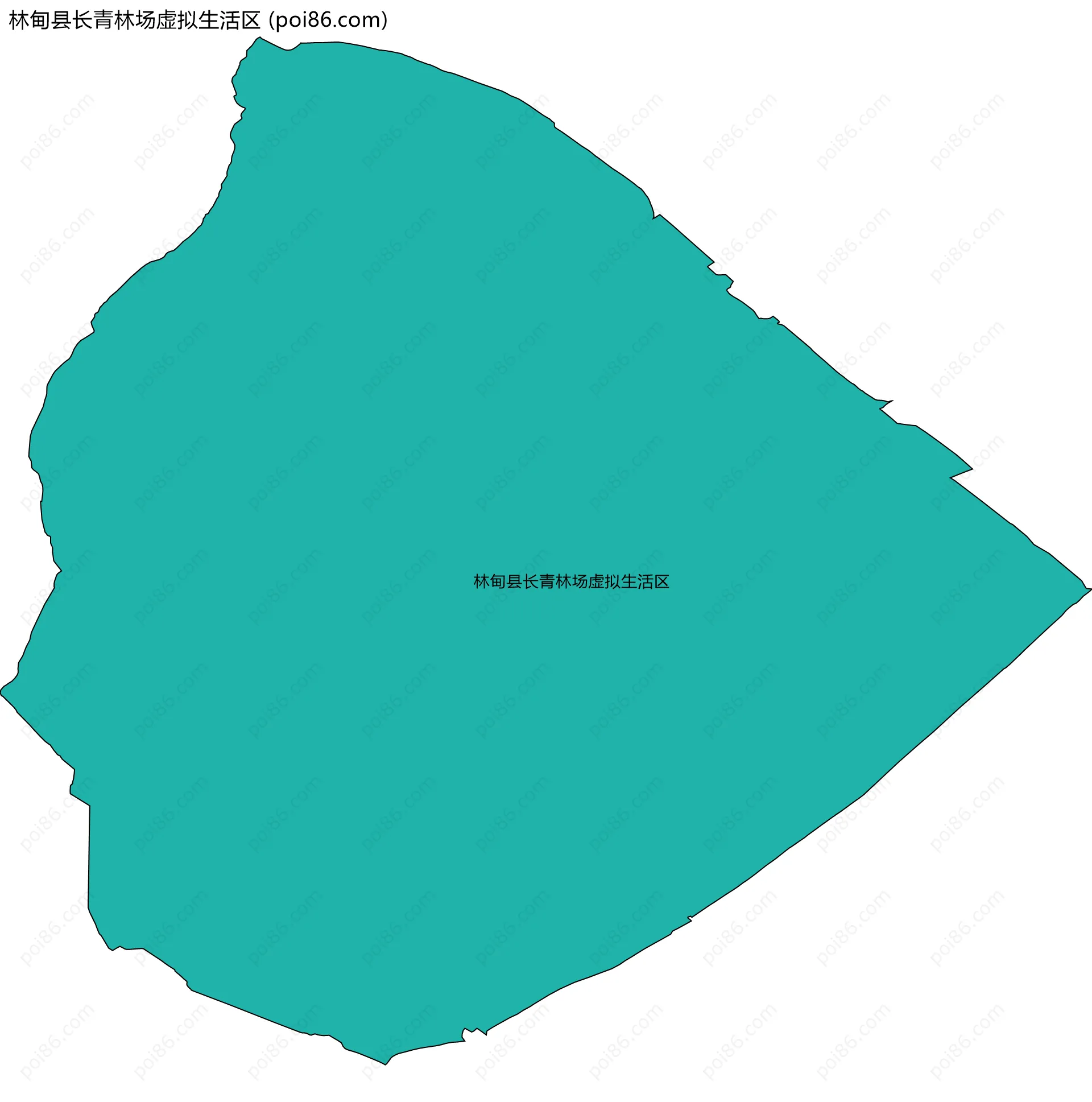 林甸县长青林场虚拟生活区边界地图