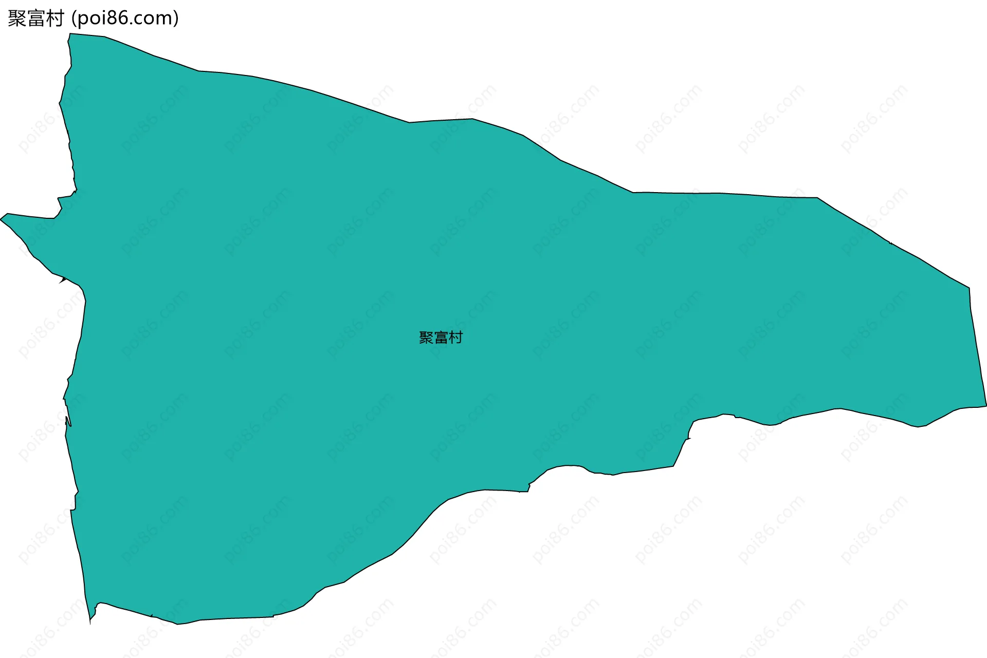 聚富村边界地图
