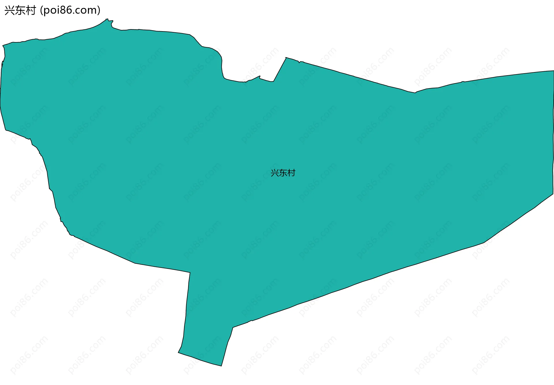 兴东村边界地图