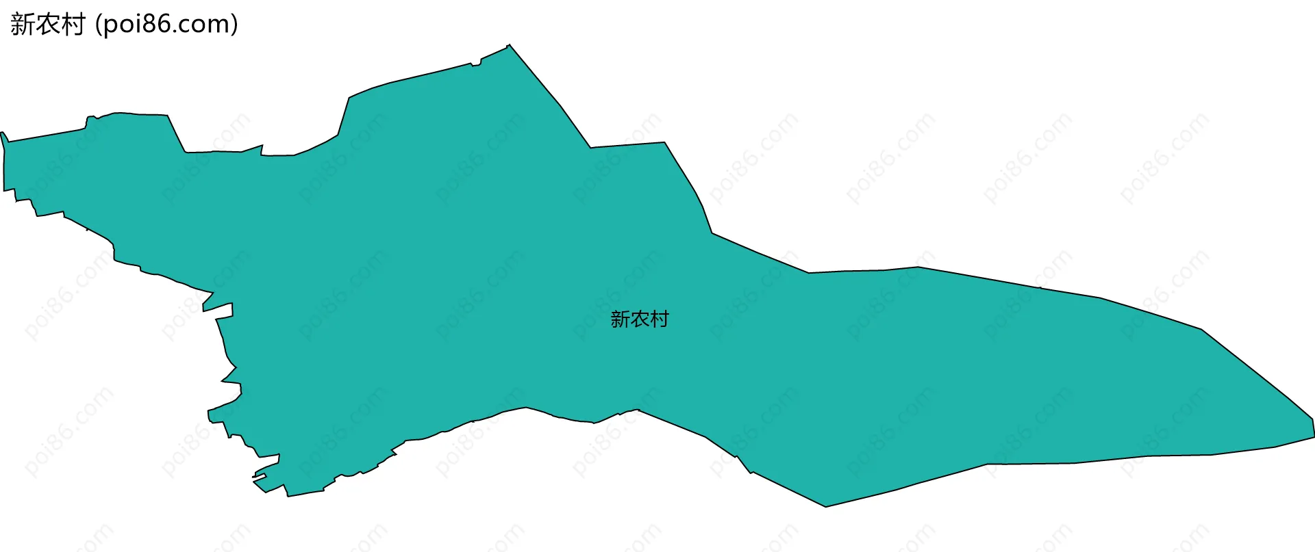 新农村边界地图