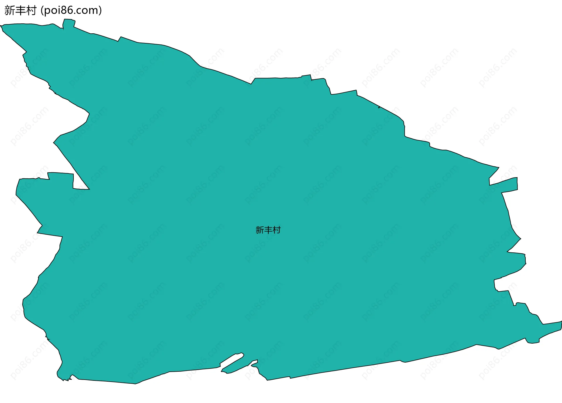 新丰村边界地图