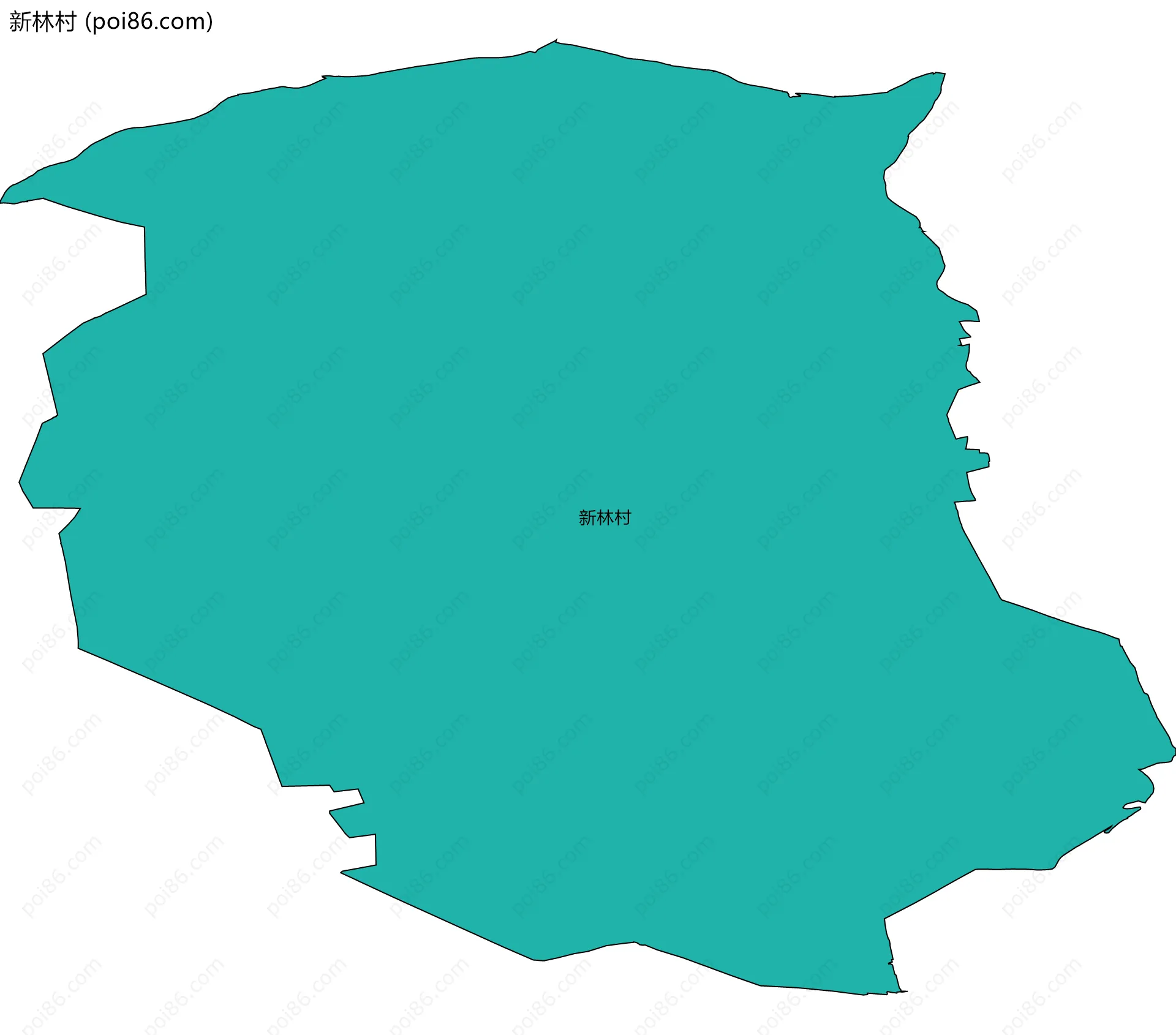 新林村边界地图