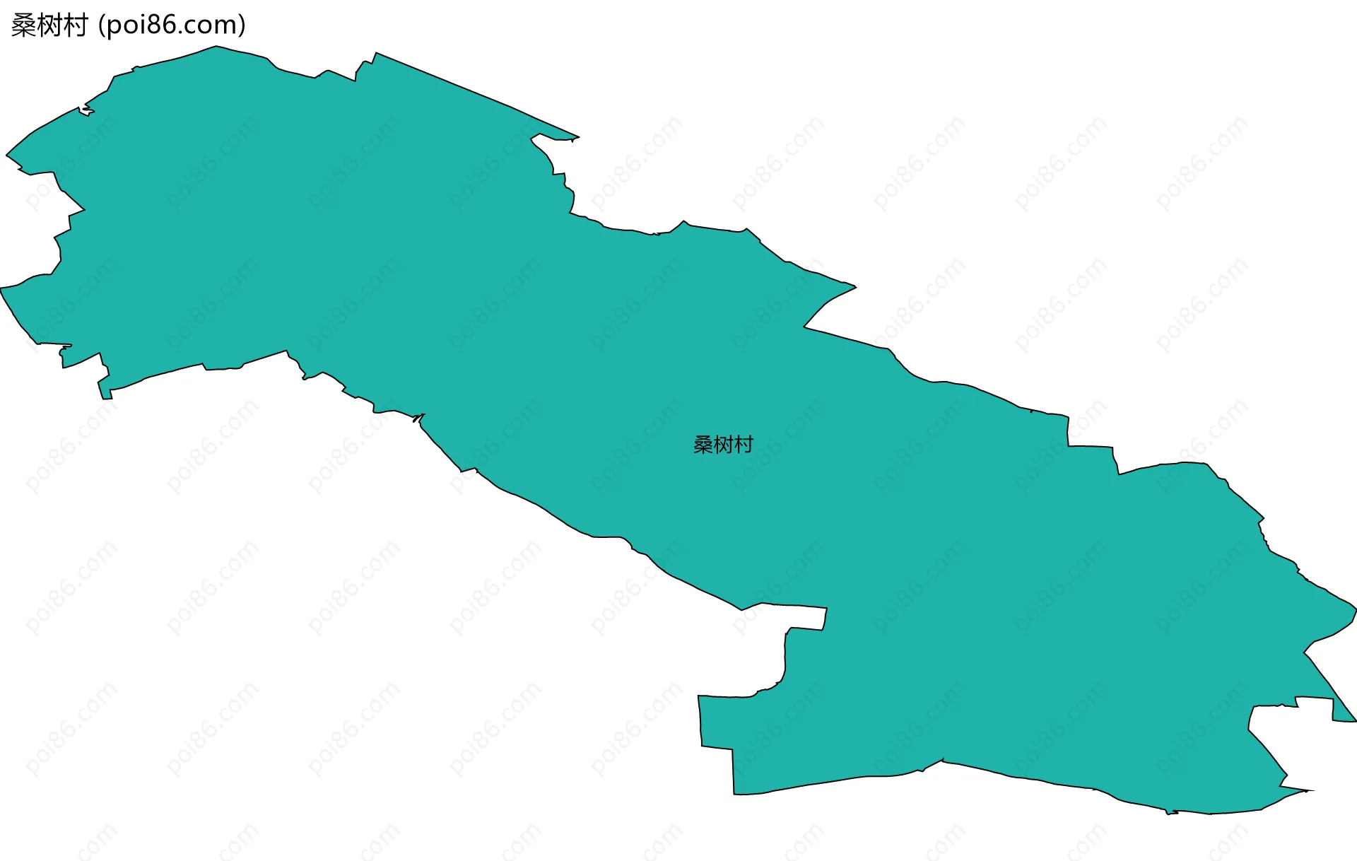 桑树村边界地图
