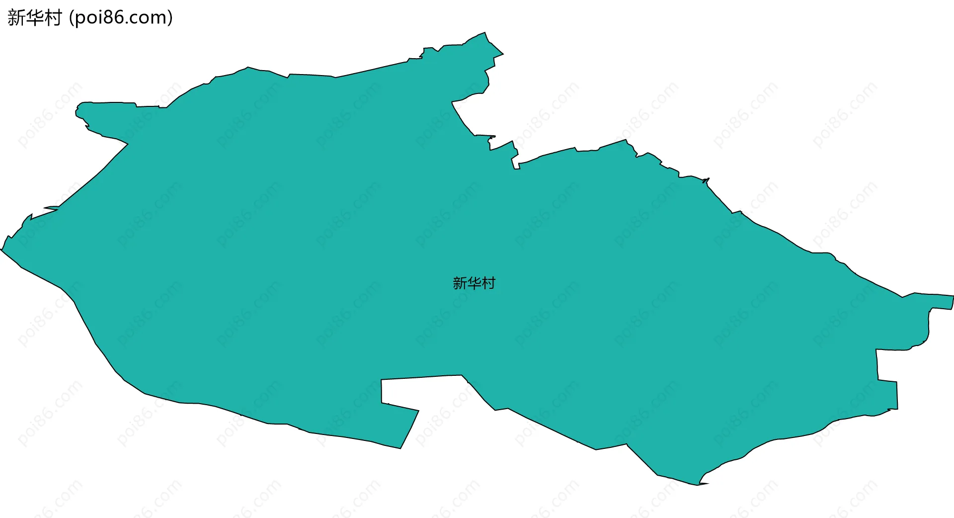 新华村边界地图