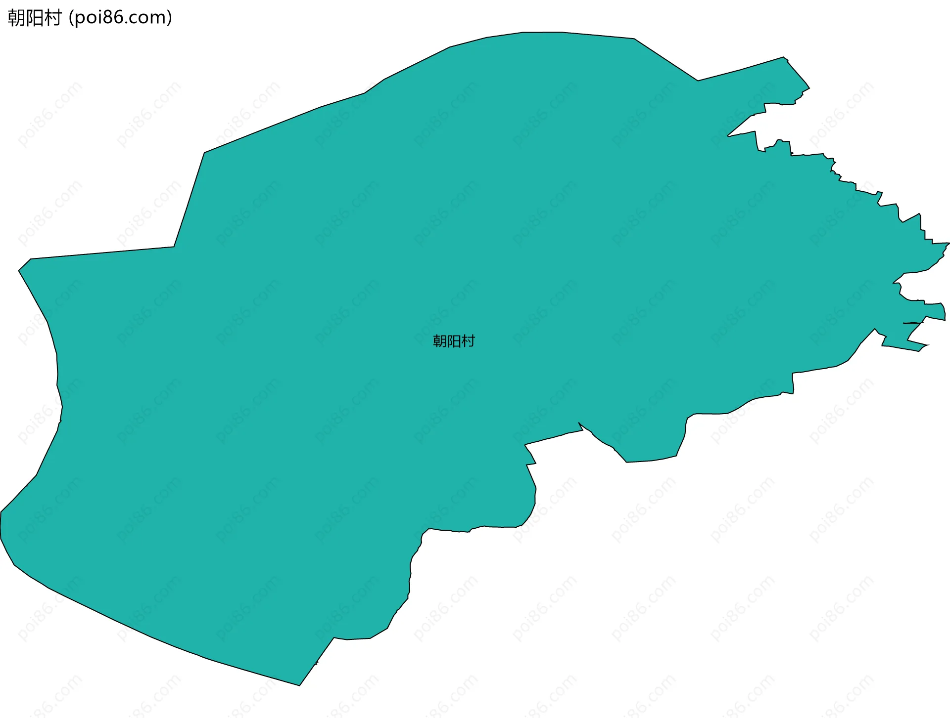 朝阳村边界地图