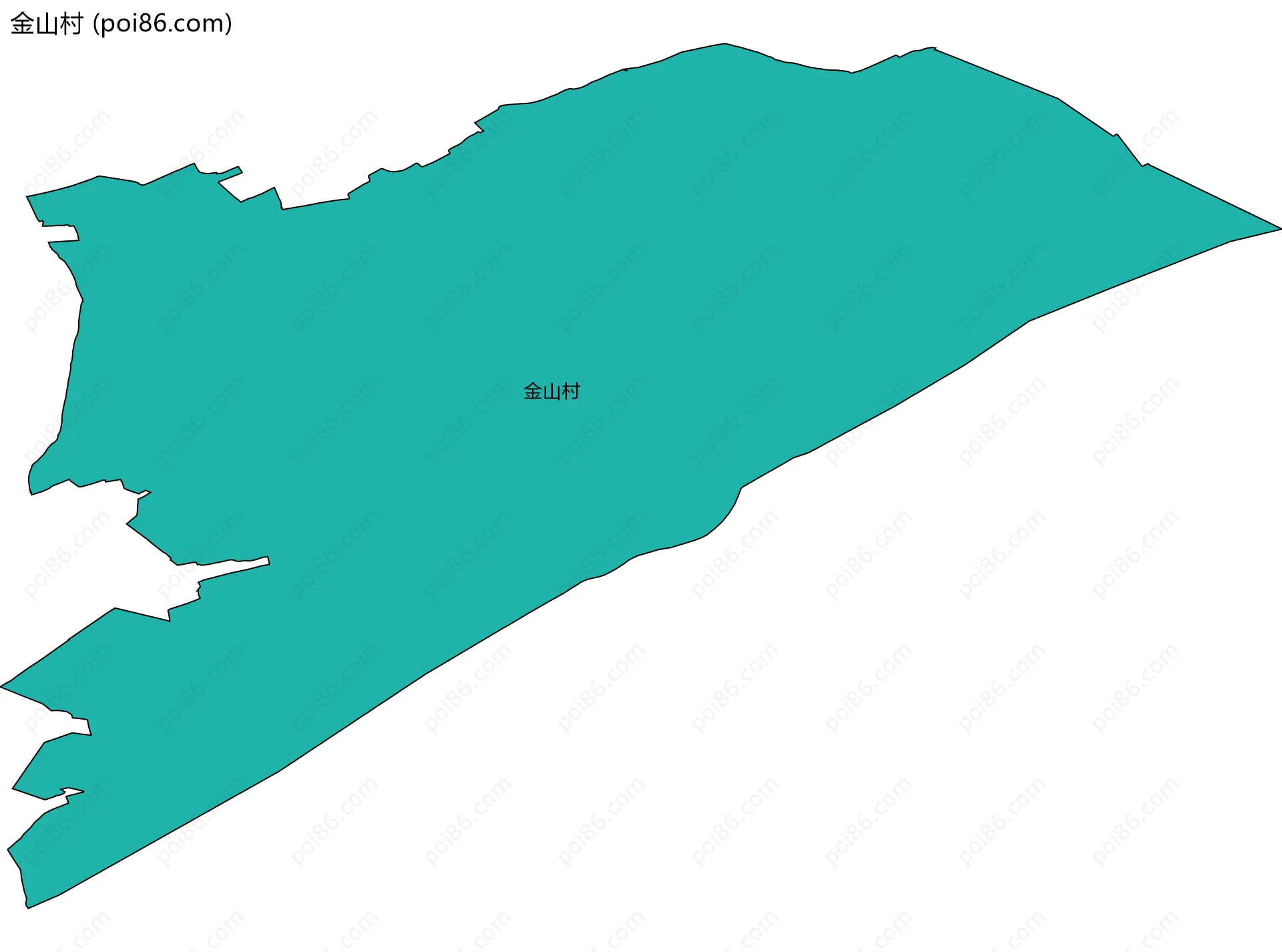 金山村边界地图