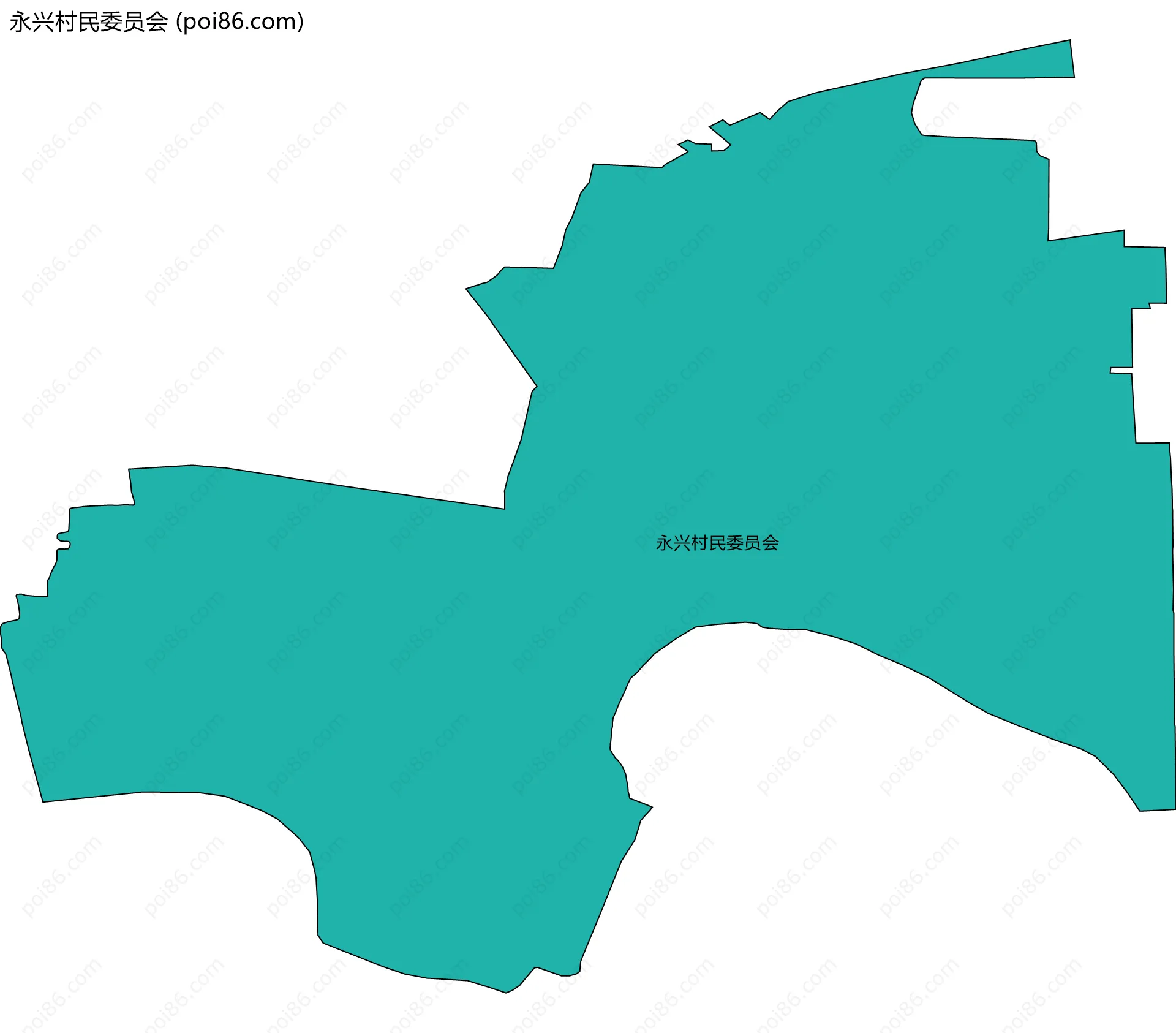 永兴村民委员会边界地图