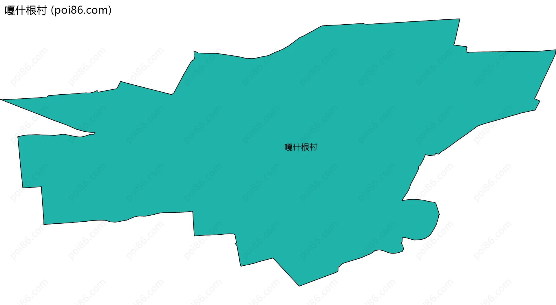 嘎什根村边界地图