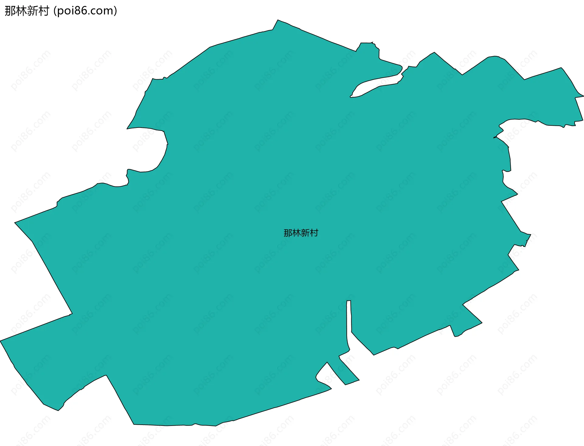 那林新村边界地图
