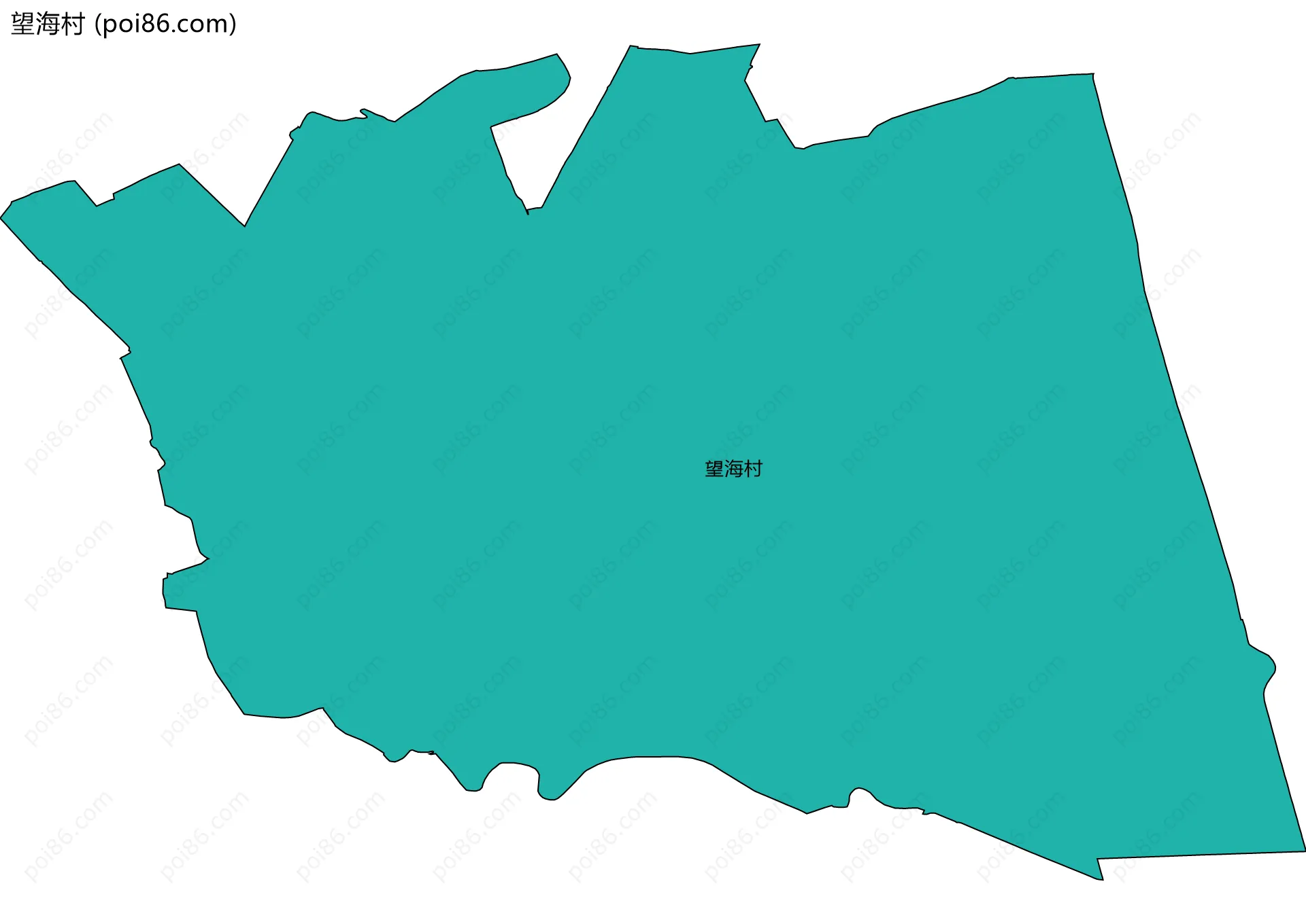 望海村边界地图