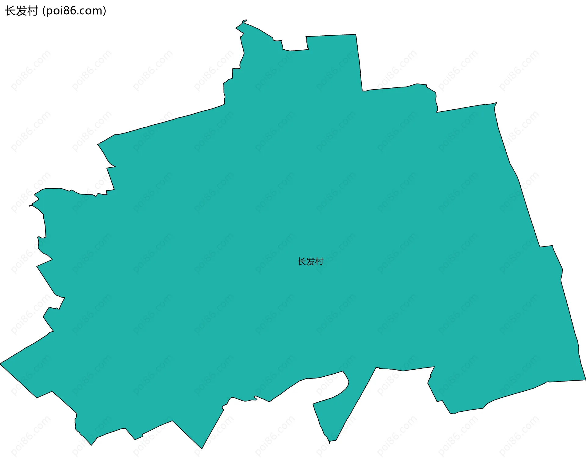 长发村边界地图