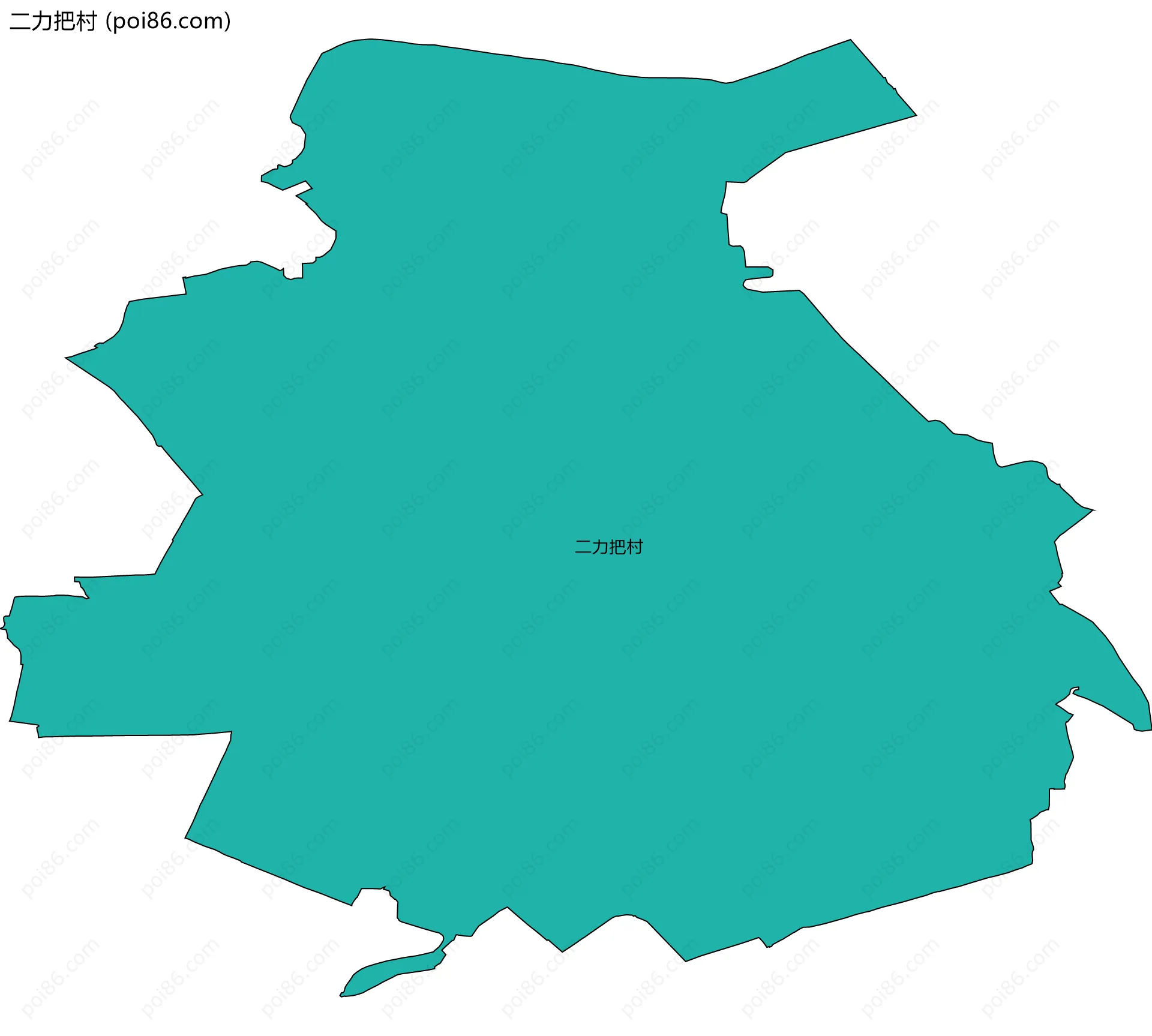 二力把村边界地图
