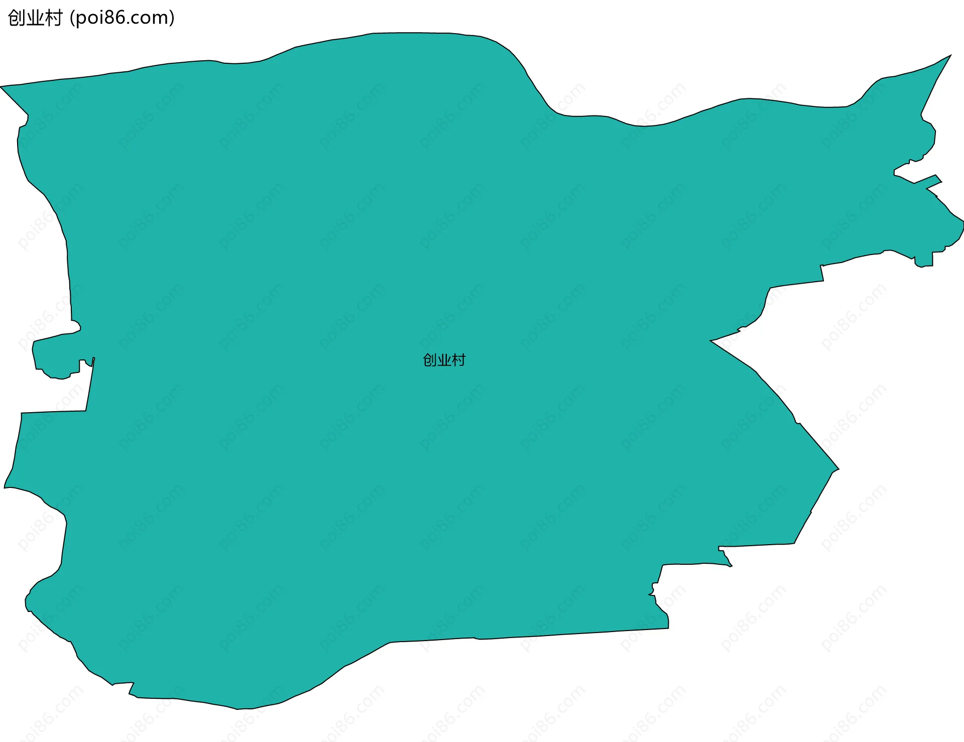 创业村边界地图
