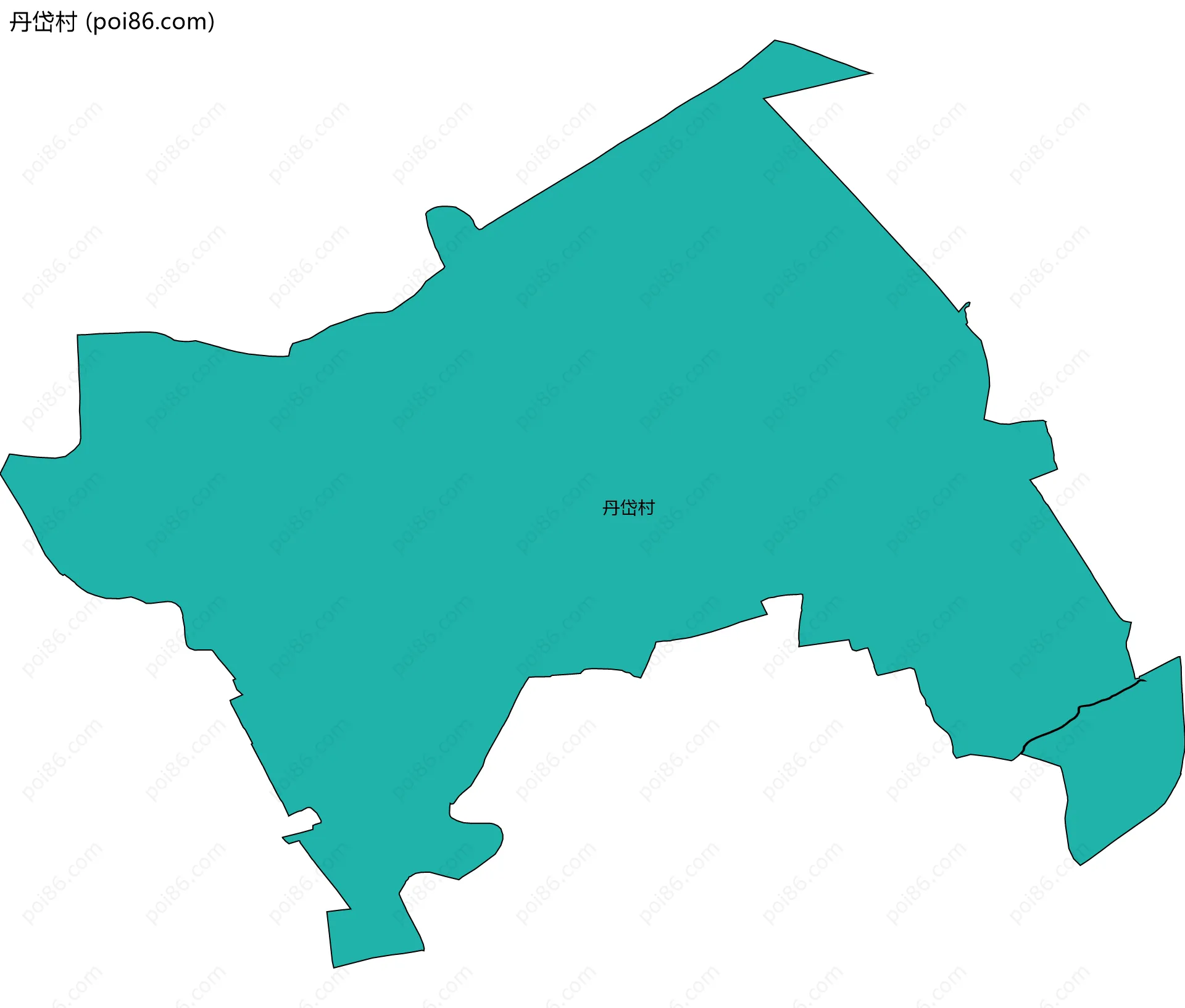 丹岱村边界地图