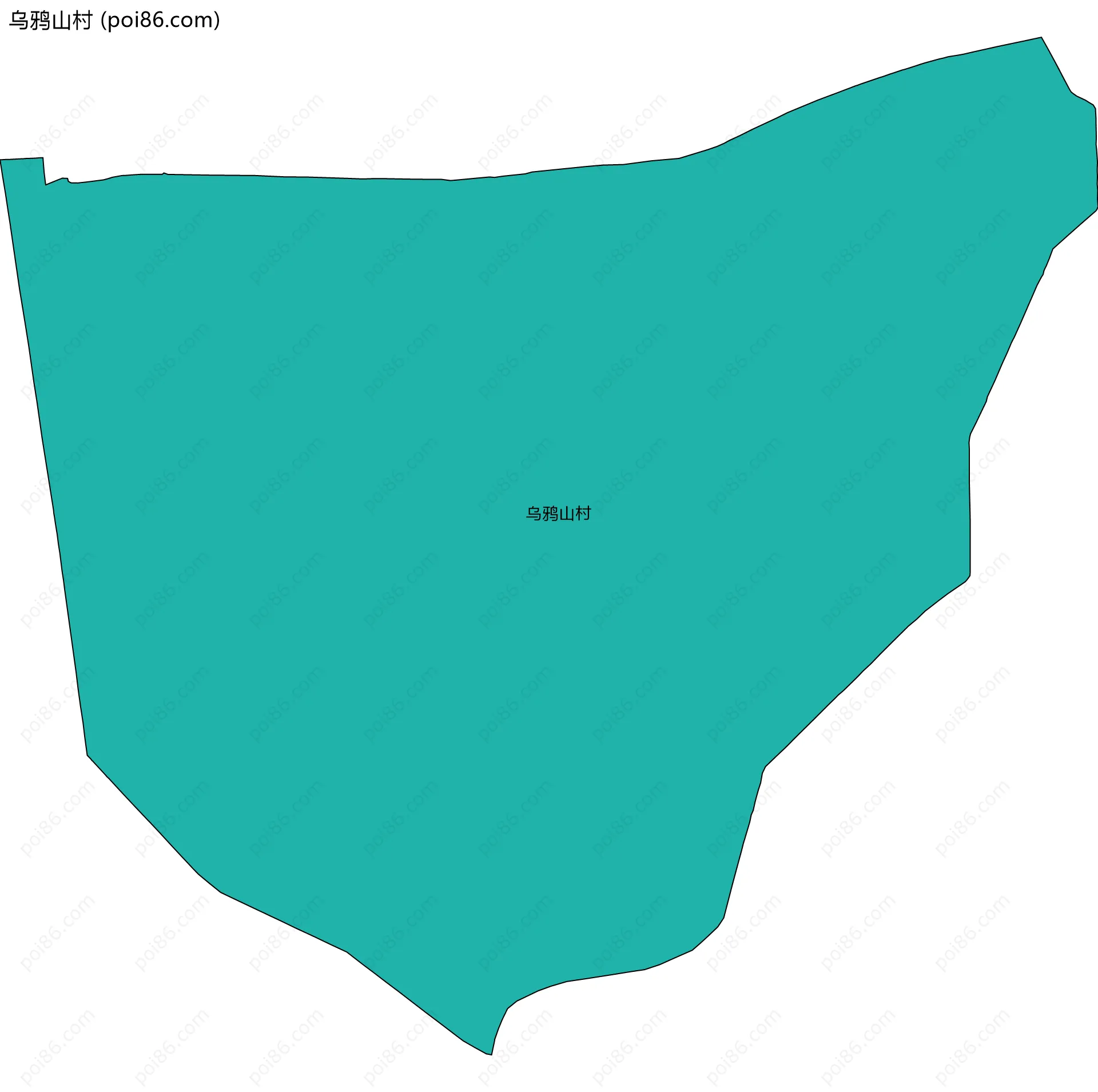 乌鸦山村边界地图
