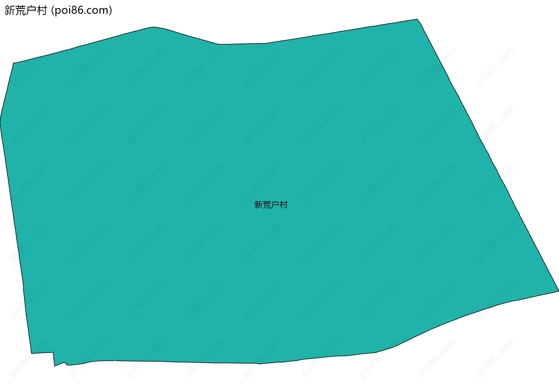 新荒户村边界地图