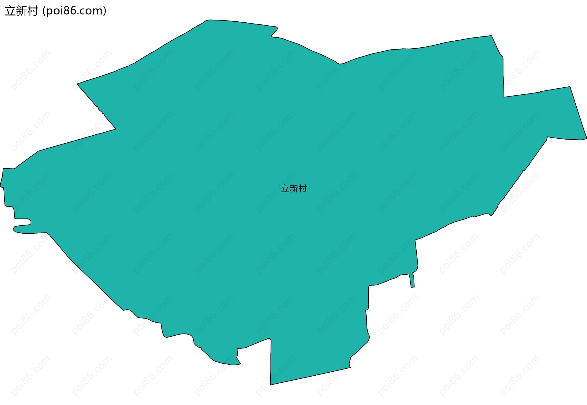 立新村边界地图