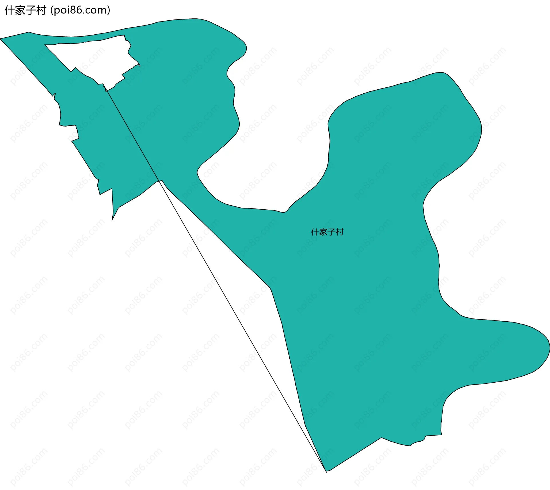 什家子村边界地图