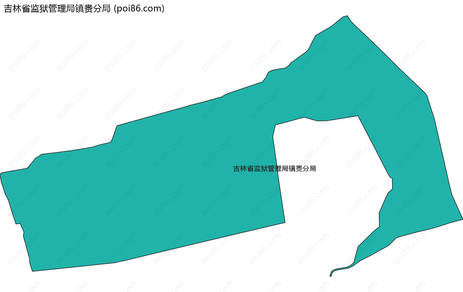 吉林省监狱管理局镇赉分局边界地图