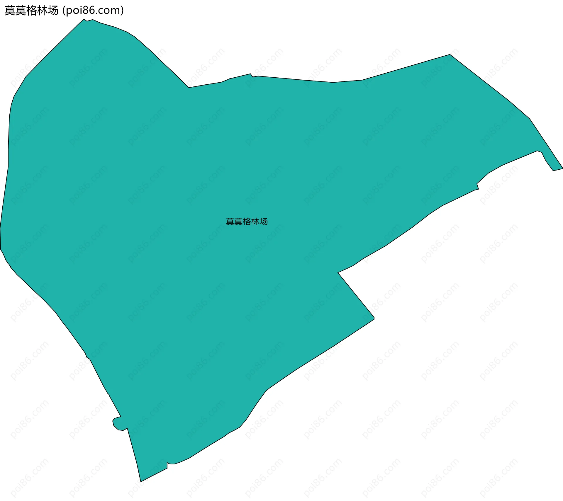 莫莫格林场边界地图
