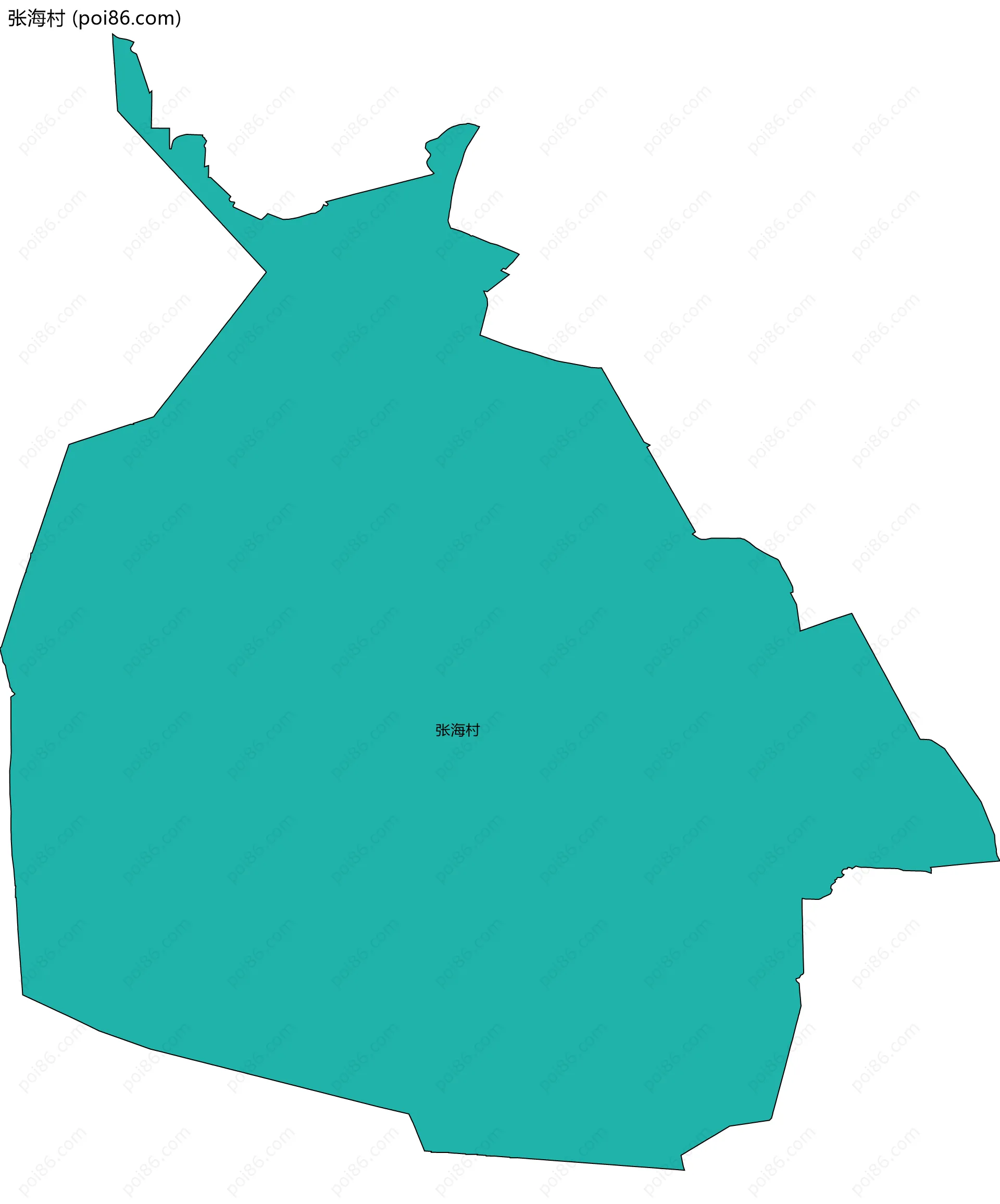 张海村边界地图
