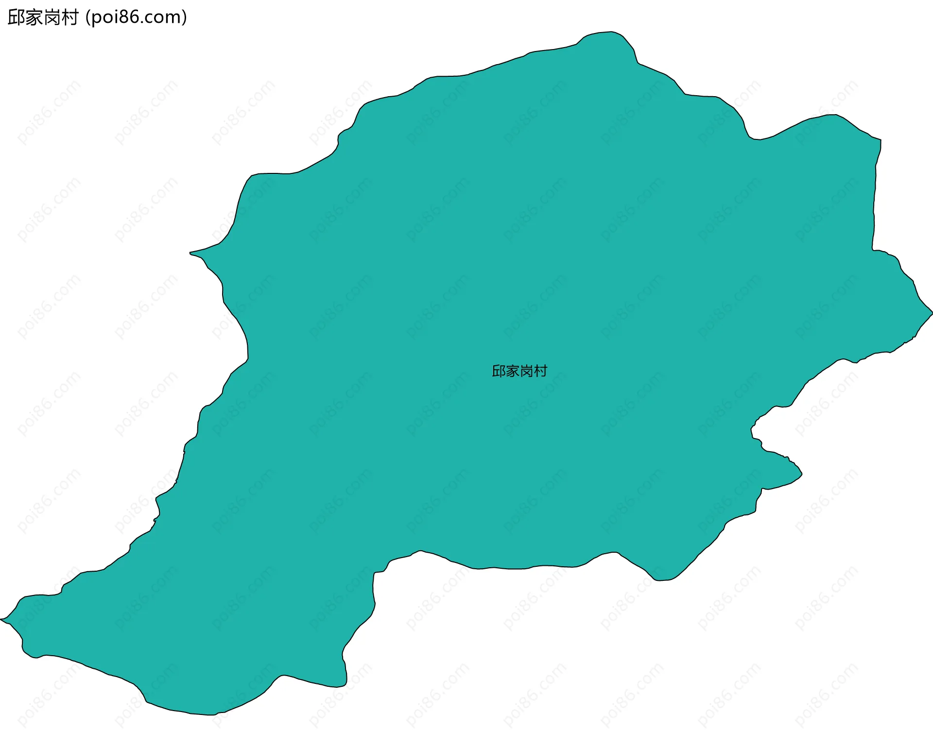 邱家岗村边界地图