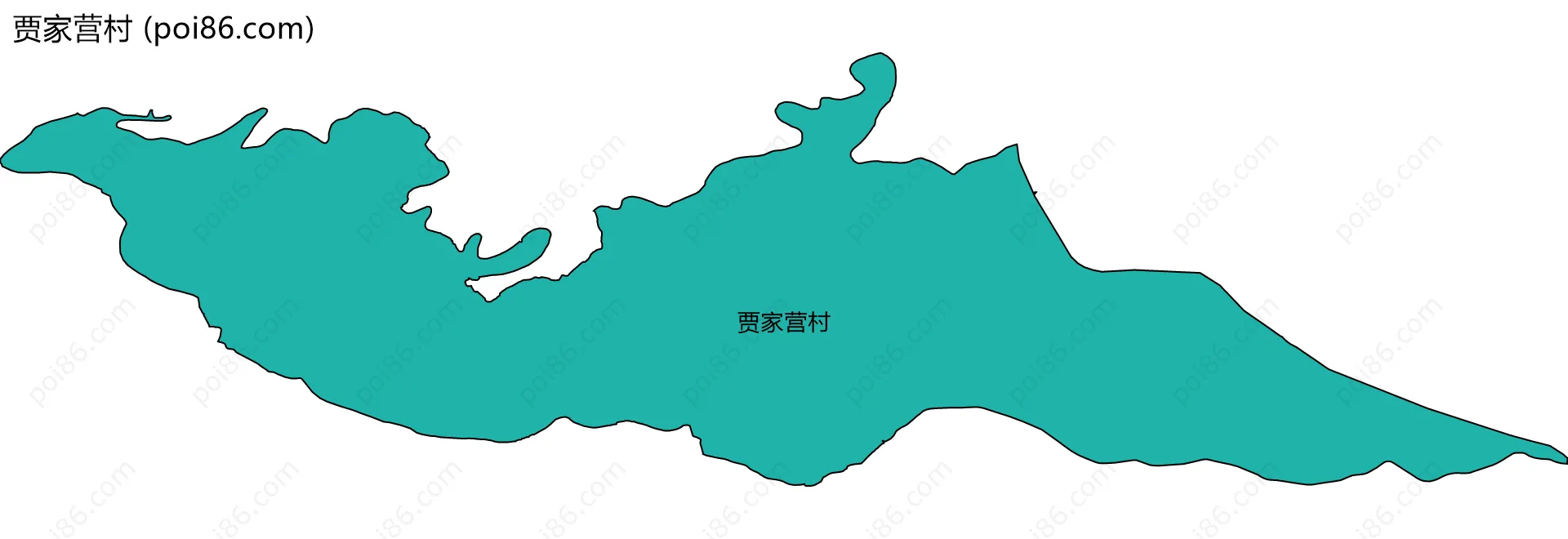 贾家营村边界地图