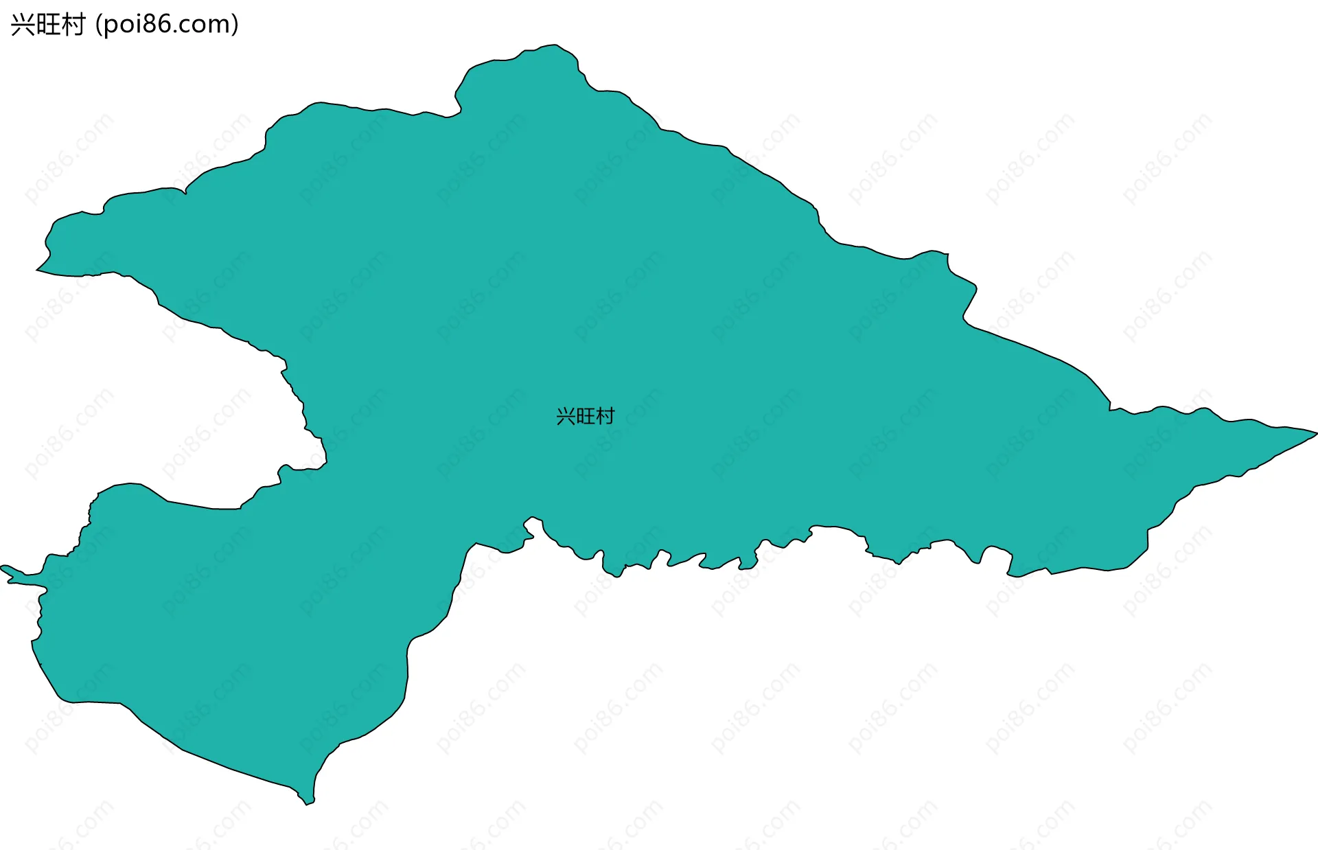 兴旺村边界地图