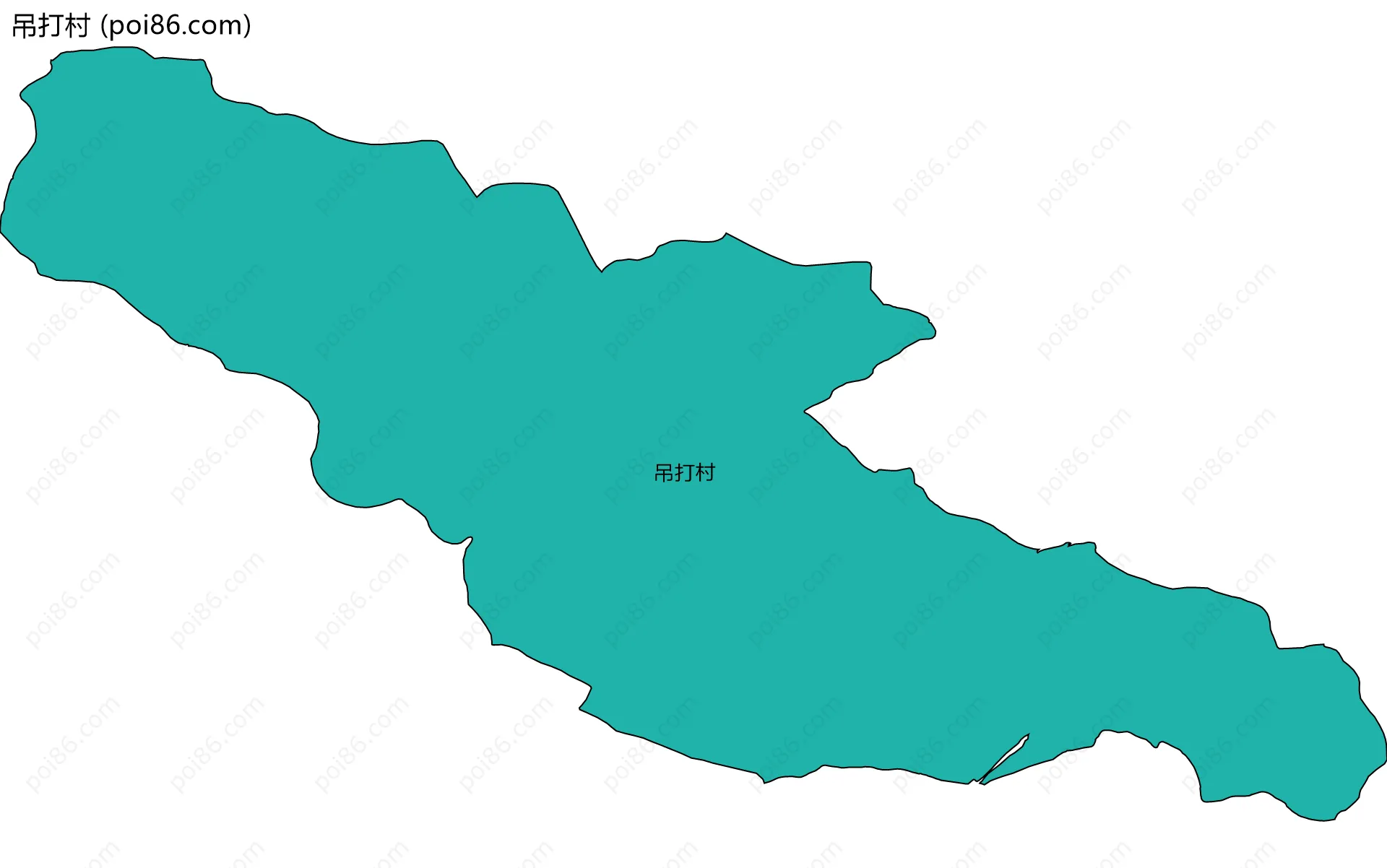 吊打村边界地图