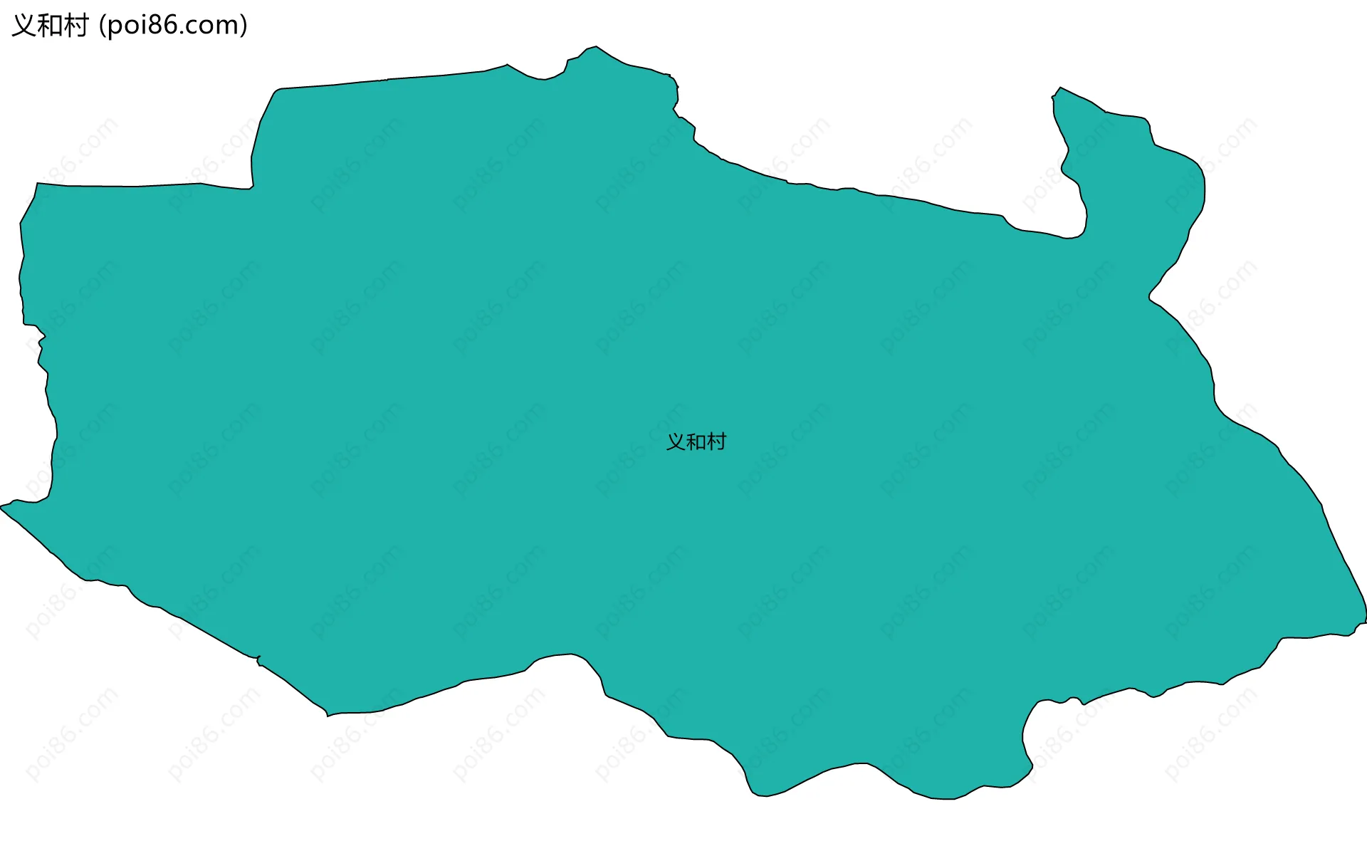 义和村边界地图