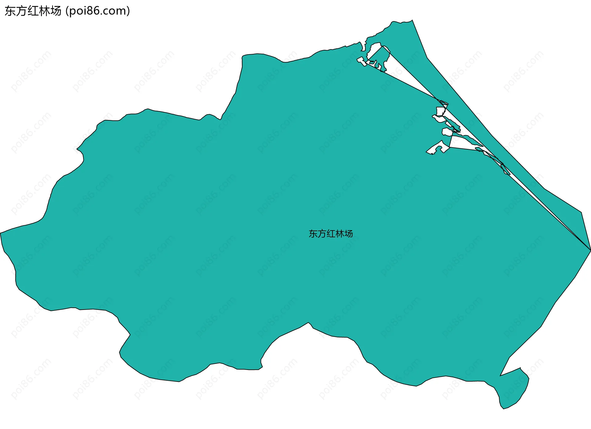 东方红林场边界地图