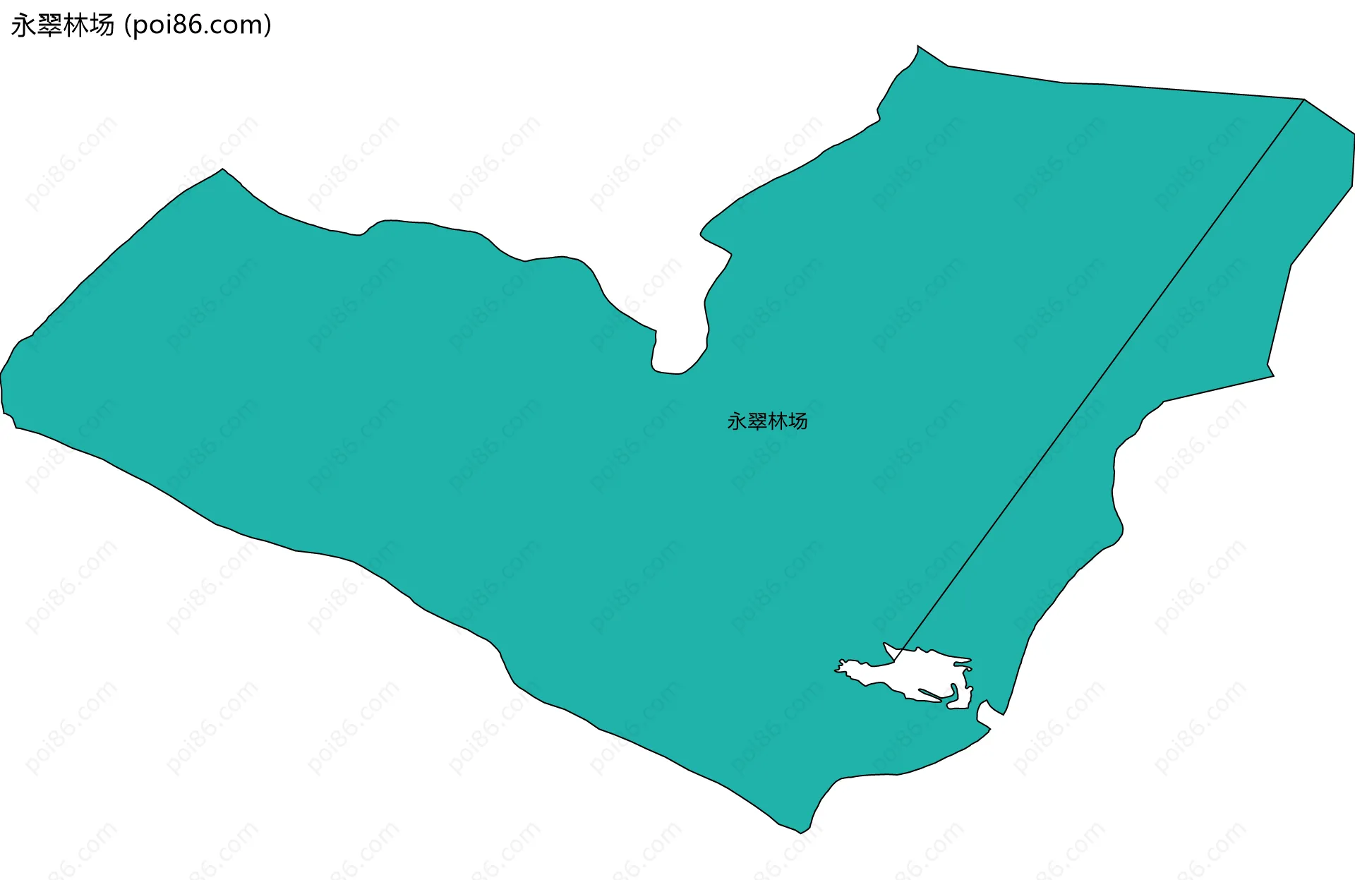 永翠林场边界地图