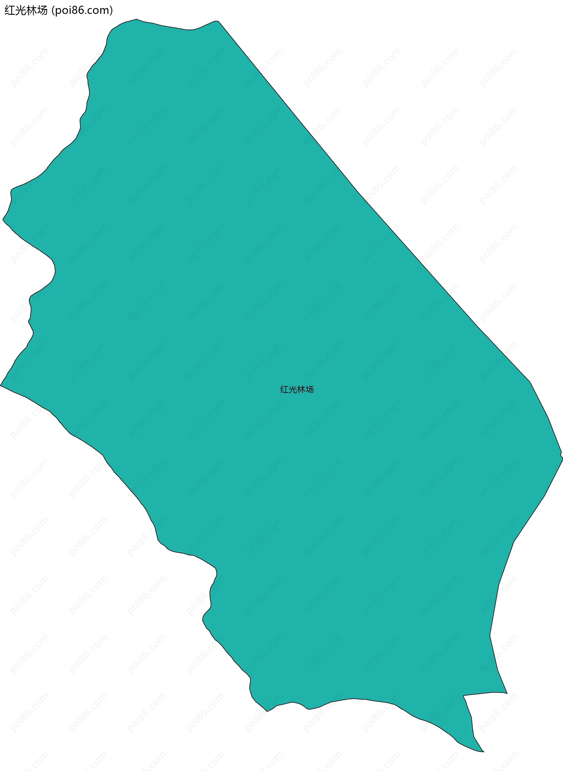 红光林场边界地图